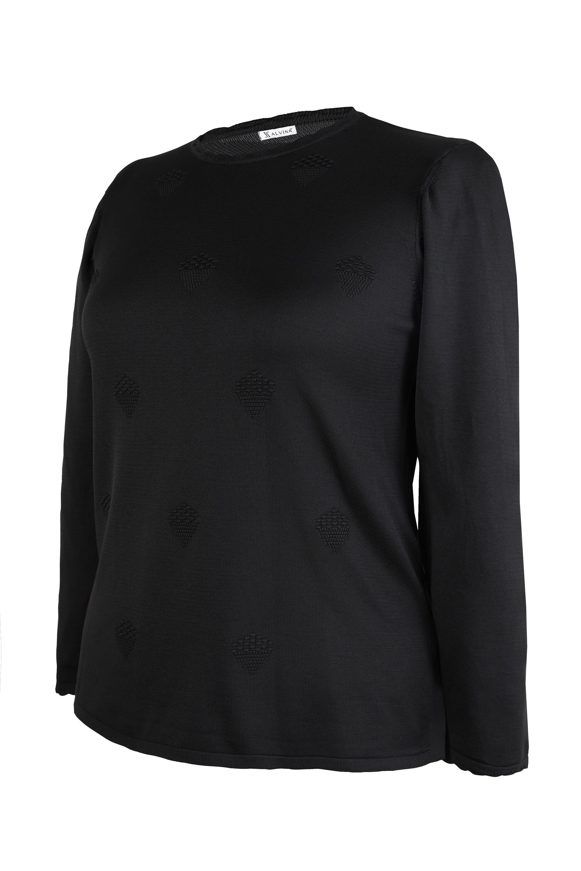 Hijab clothing BLACK KNITWEAR SWEATER 20491