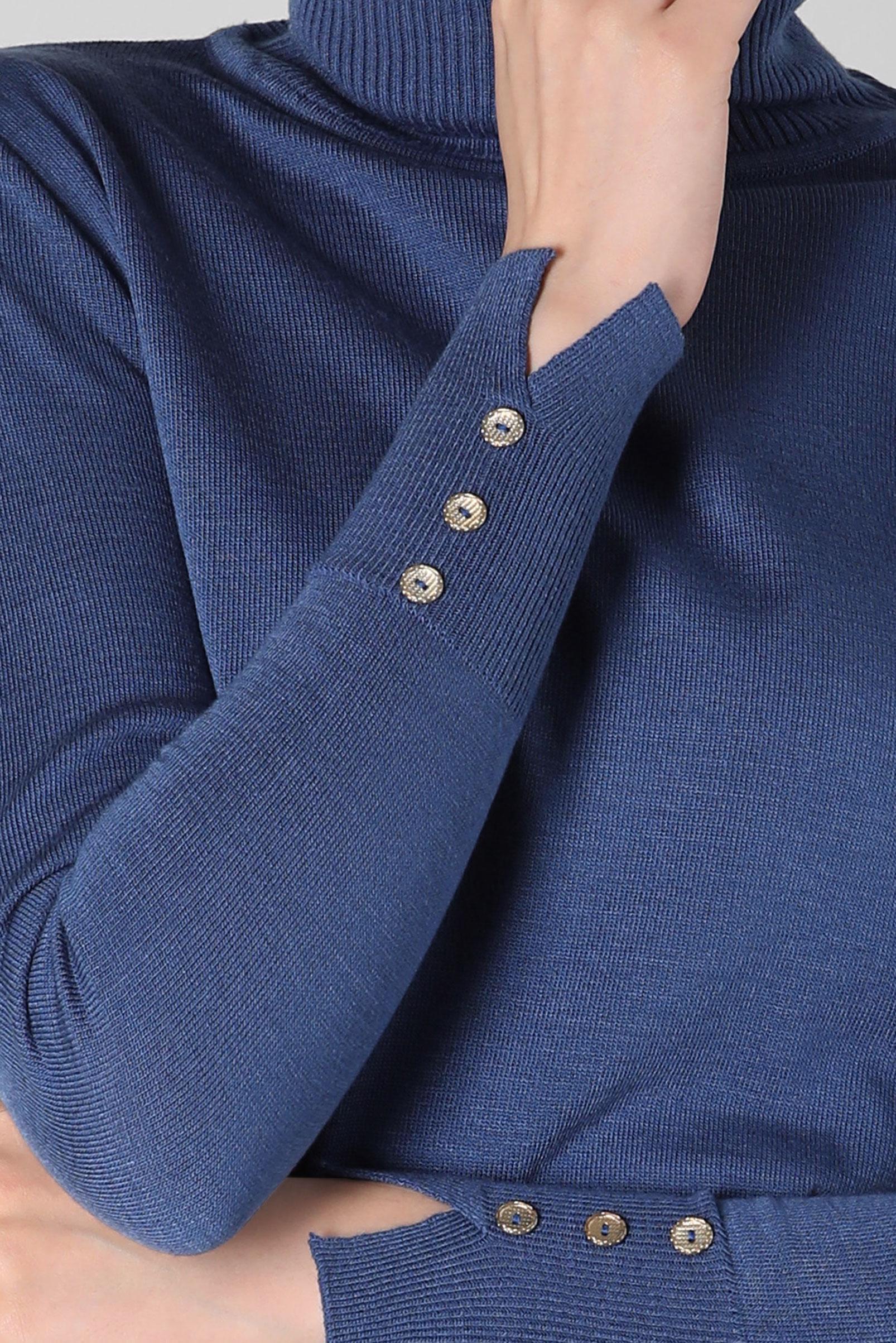 Tesettür giyim LACİVERT BOĞAZLI YAKA TRİKO KAZAK 44051