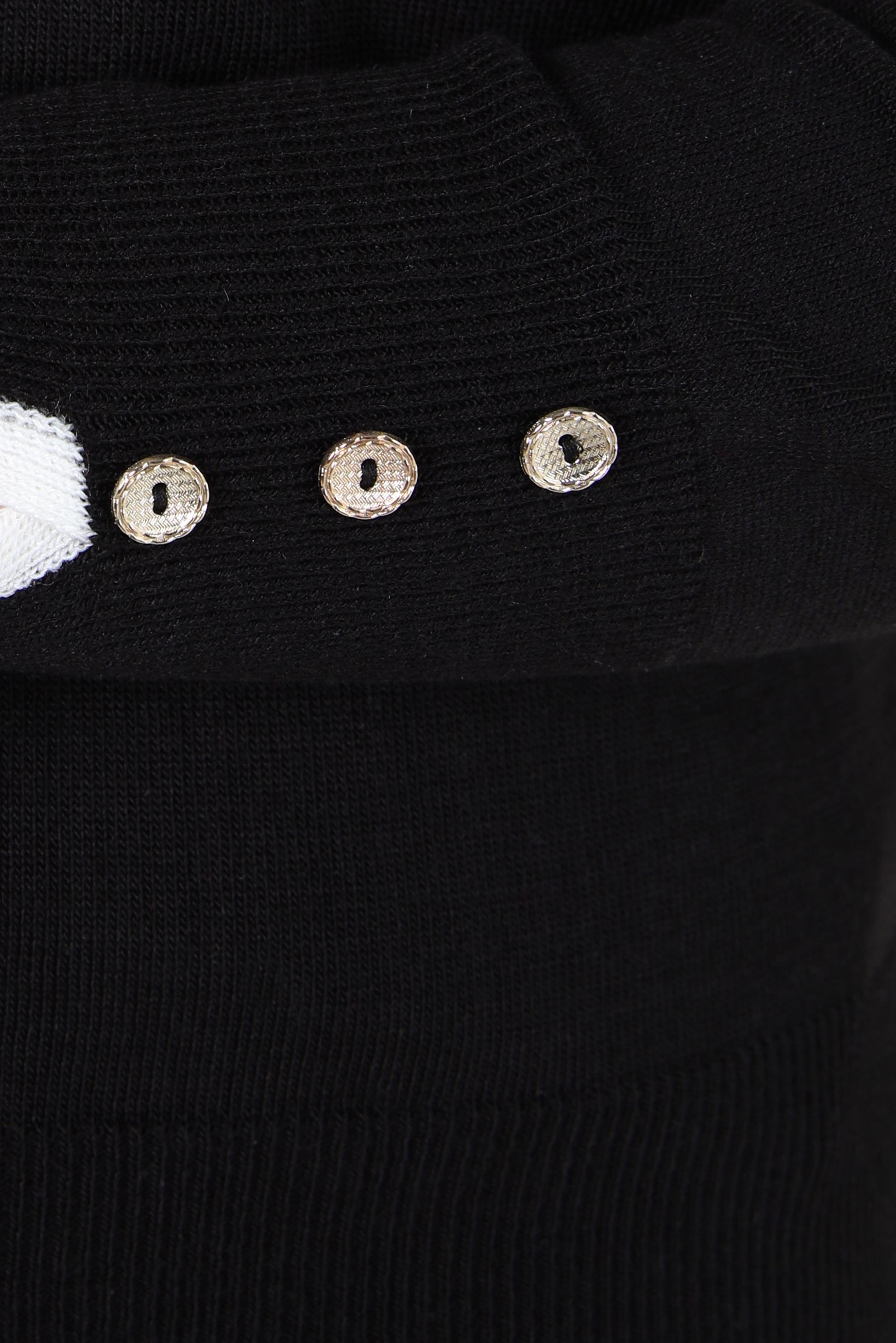 Tesettür giyim SİYAH BİSİKLET YAKA TRİKO KAZAK 44053-1