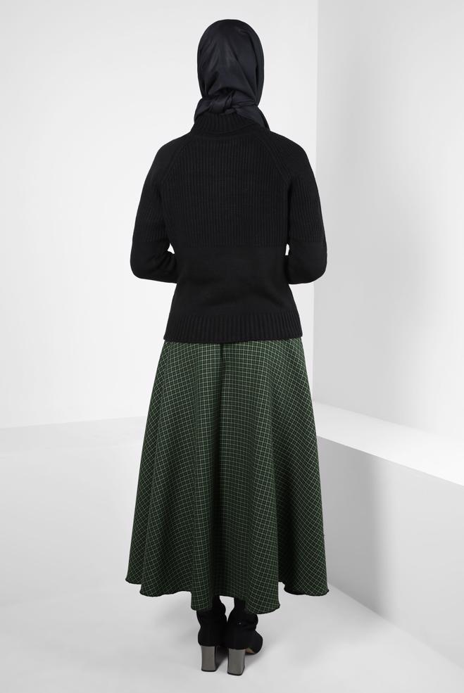 Vêtements hijab NOIR PULL COL ROULÉ 44068 - ALVİNA