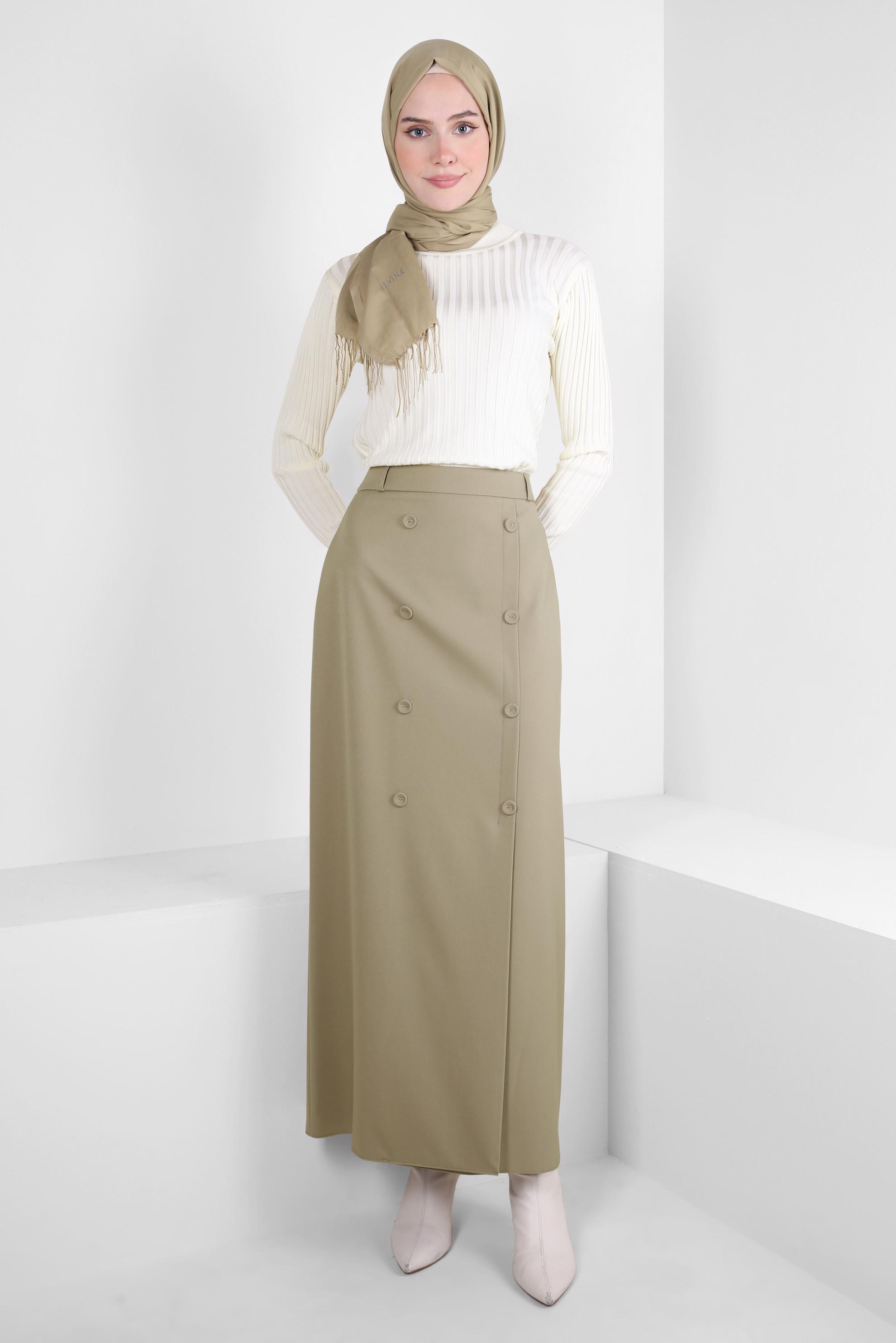 Tesettür giyim BEYAZ TRİKO KAZAK 44071