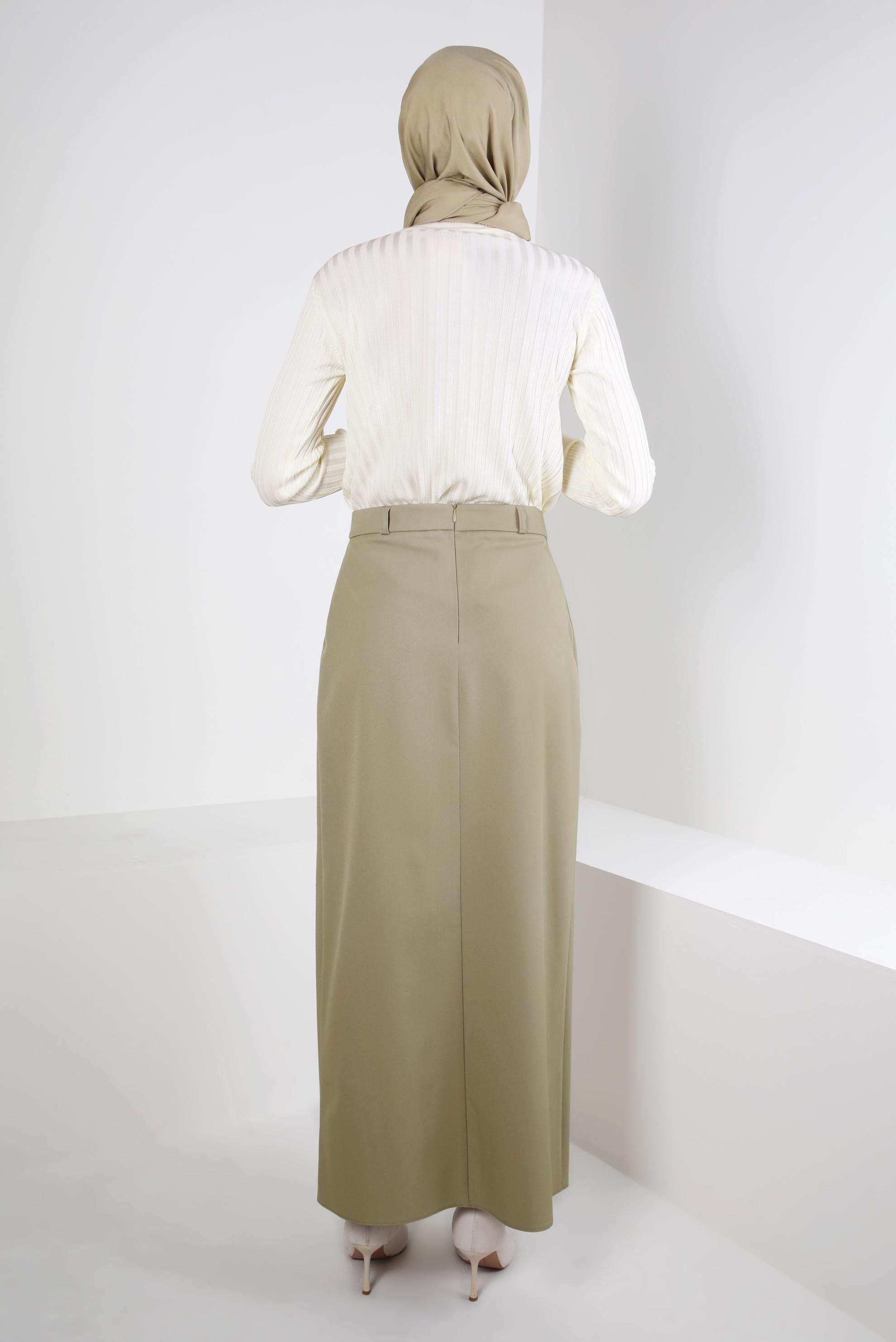 Tesettür giyim BEYAZ TRİKO KAZAK 44071