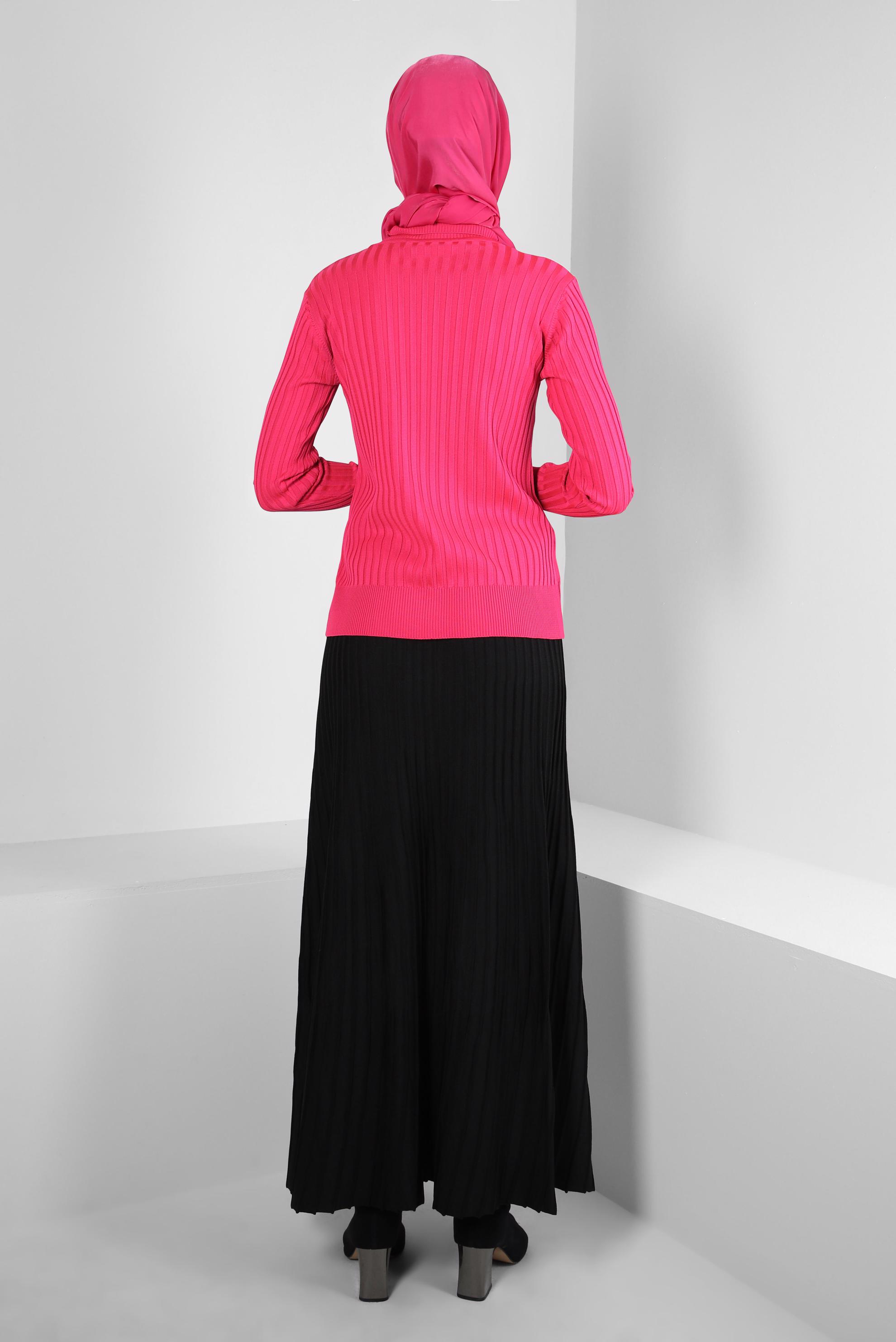 Hijab clothing FUCHSIA KNITWEAR SWEATER 44071