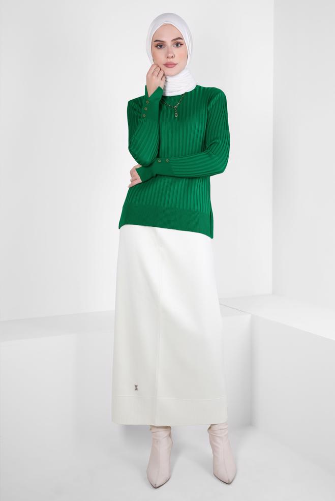 Hijab clothing  KNITWEAR SWEATER 44071 - ALVİNA