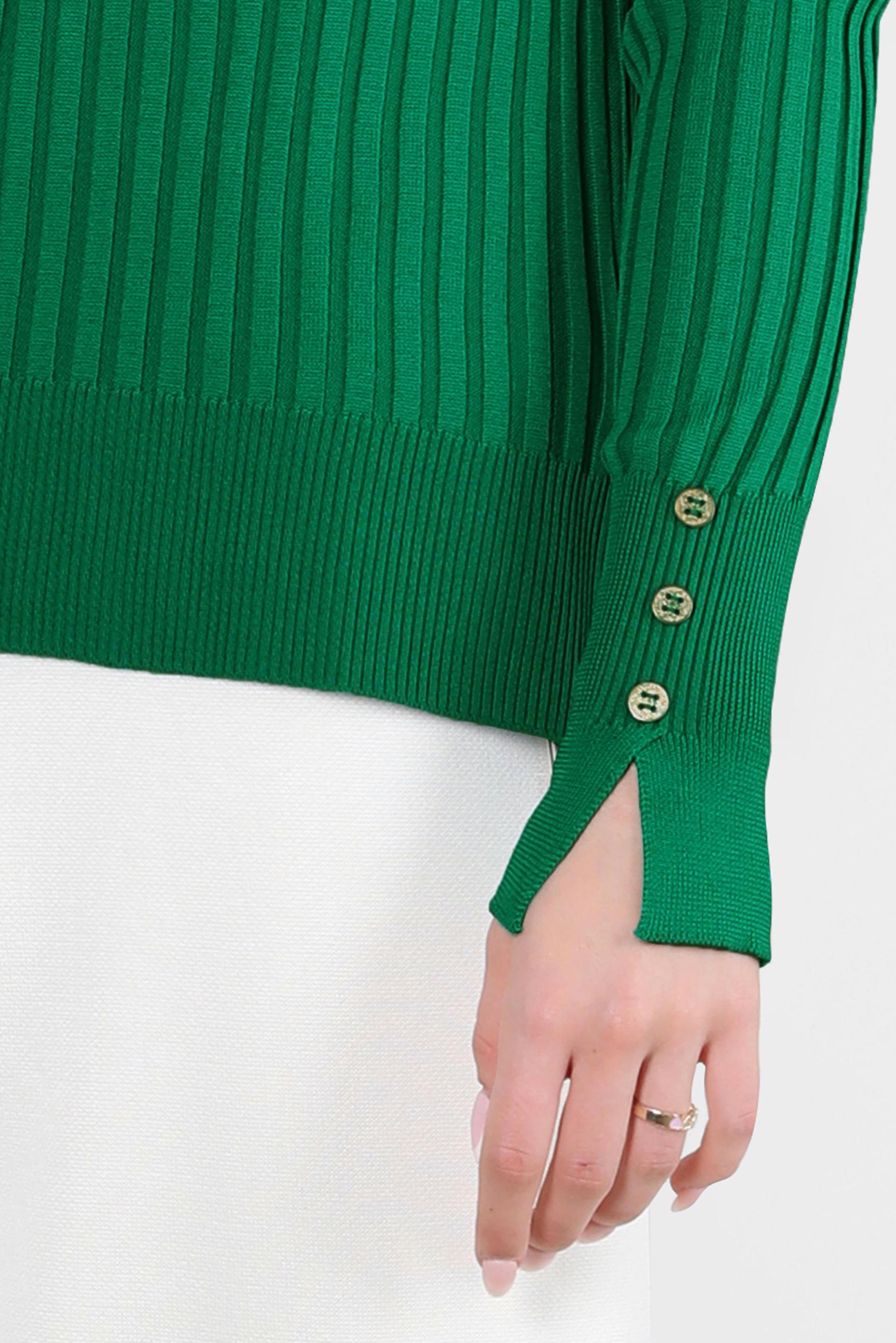 Tesettür giyim YEŞİL TRİKO KAZAK 44071