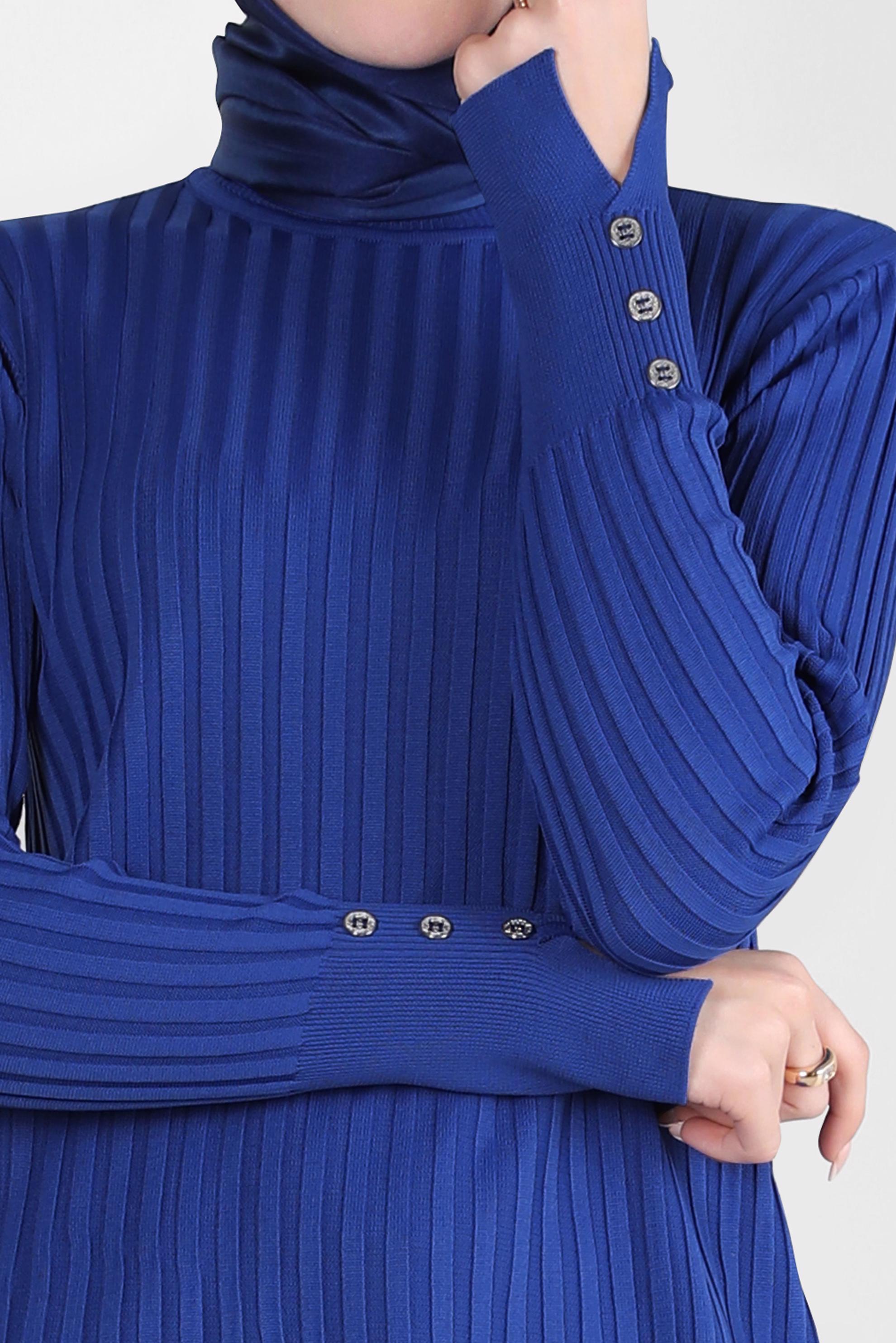 Tesettür giyim LACİVERT TRİKO KAZAK 44071