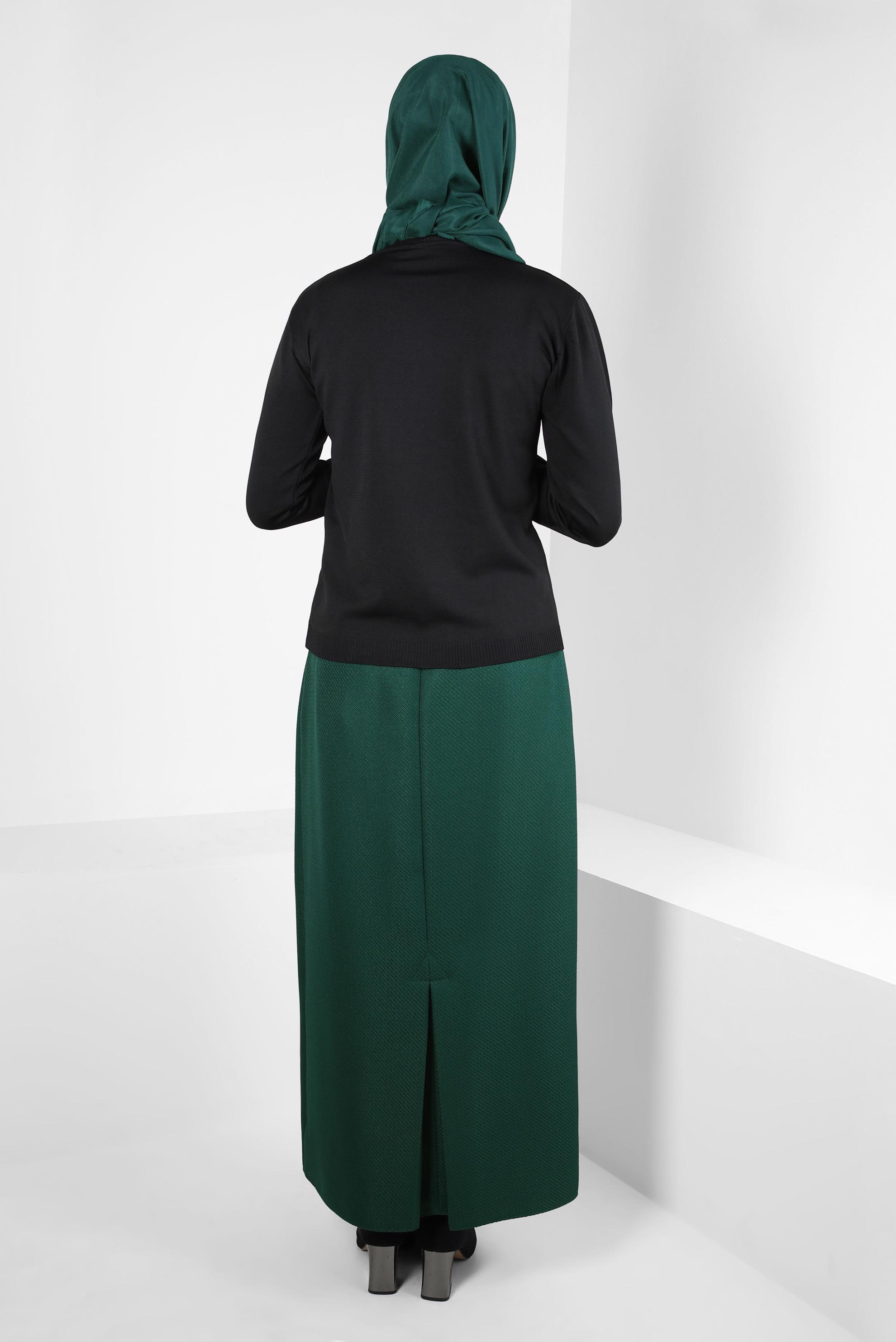 Tesettür giyim SİYAH TRİKO KAZAK 44074