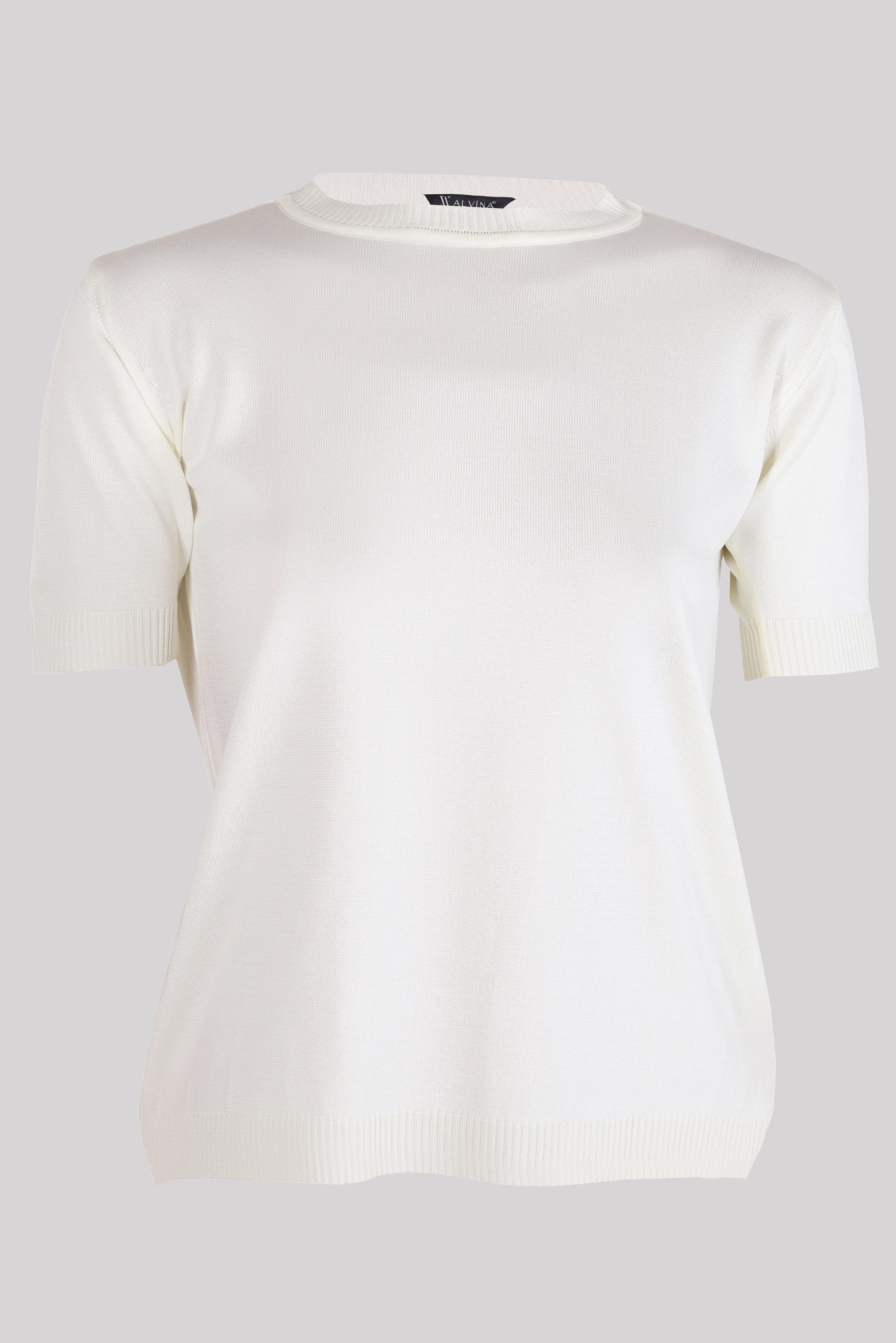 Tesettür giyim BEYAZ YARIM KOLLU TRİKO KAZAK 44075