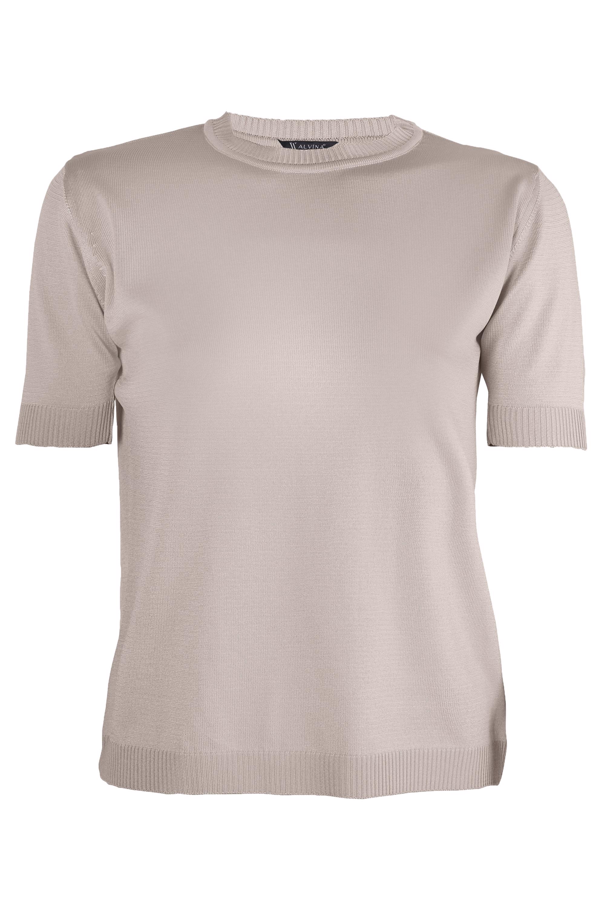 Tesettür giyim BEJ YARIM KOLLU TRİKO KAZAK 44075