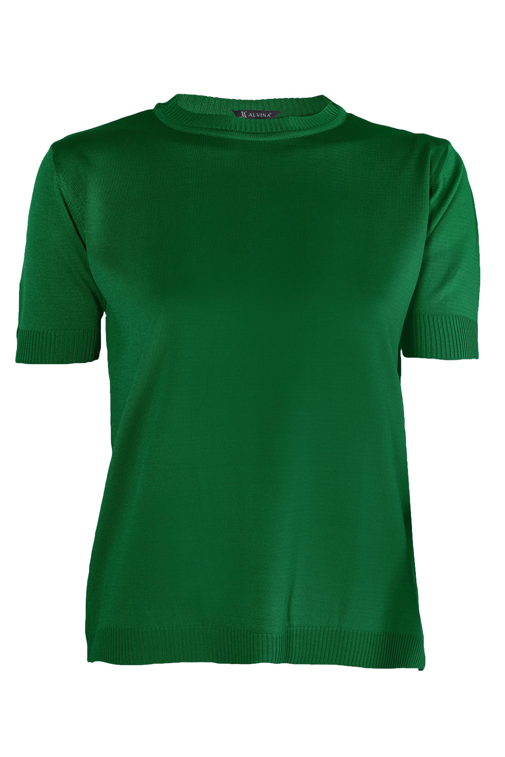 Tesettür giyim YEŞİL YARIM KOLLU TRİKO KAZAK 44075