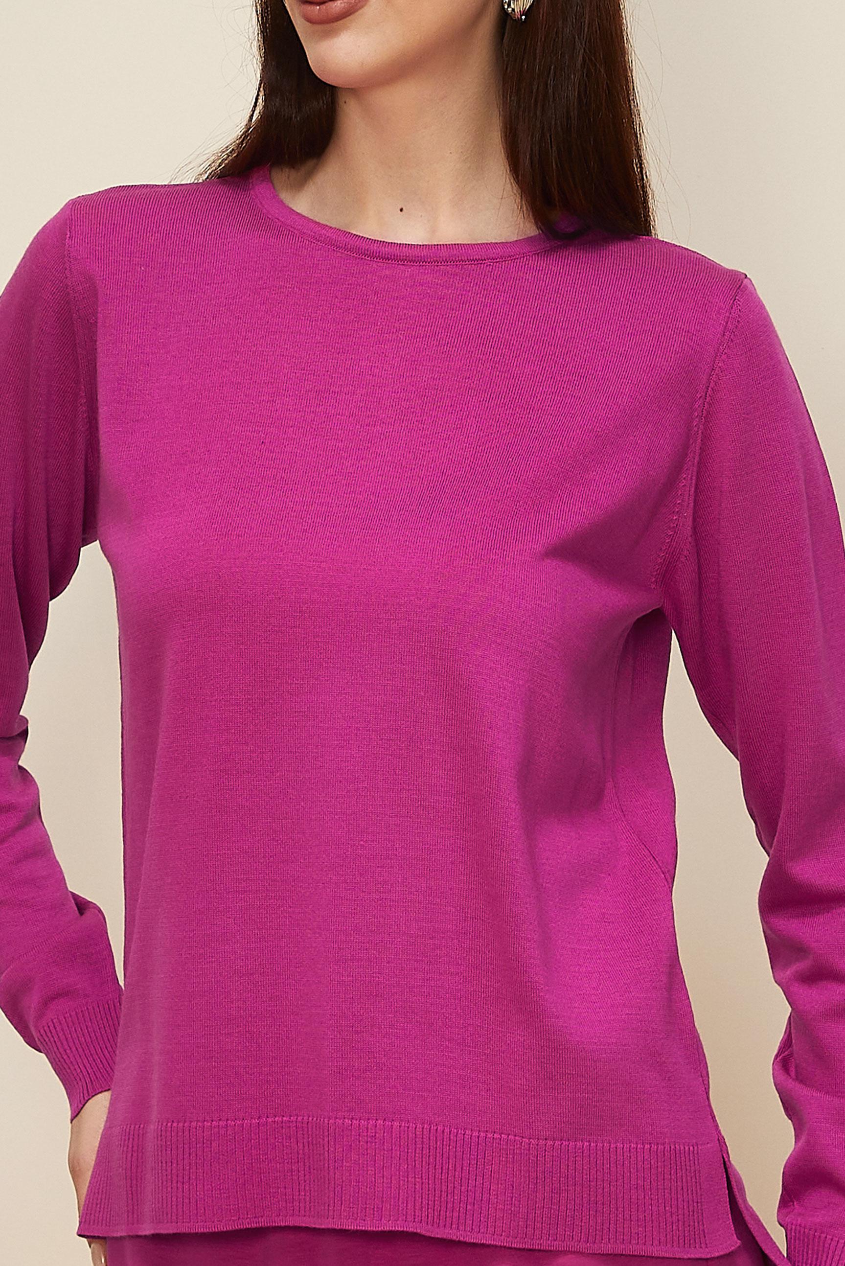Hijab clothing FUCHSIA CREW-NECK KNITWEAR SWEATER 44369