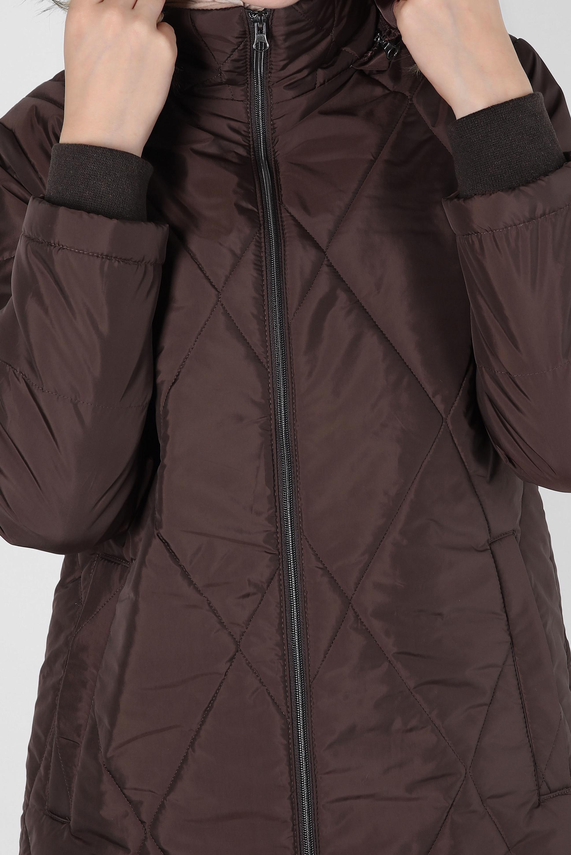 Vêtements hijab BRUN DOUDOUNE À CAPUCHE 90420