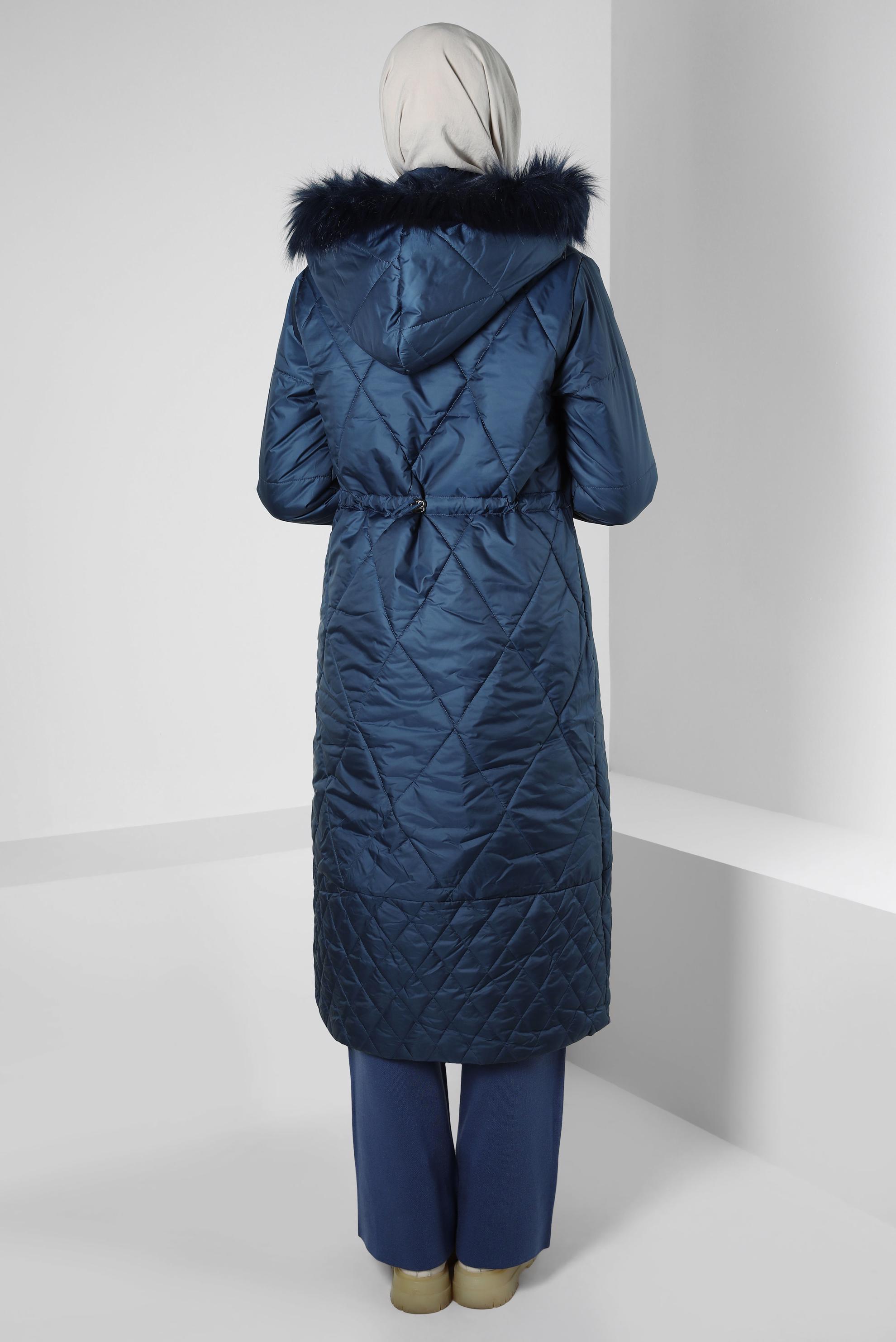 Vêtements hijab BLEU MARINE DOUDOUNE À CAPUCHE 90420