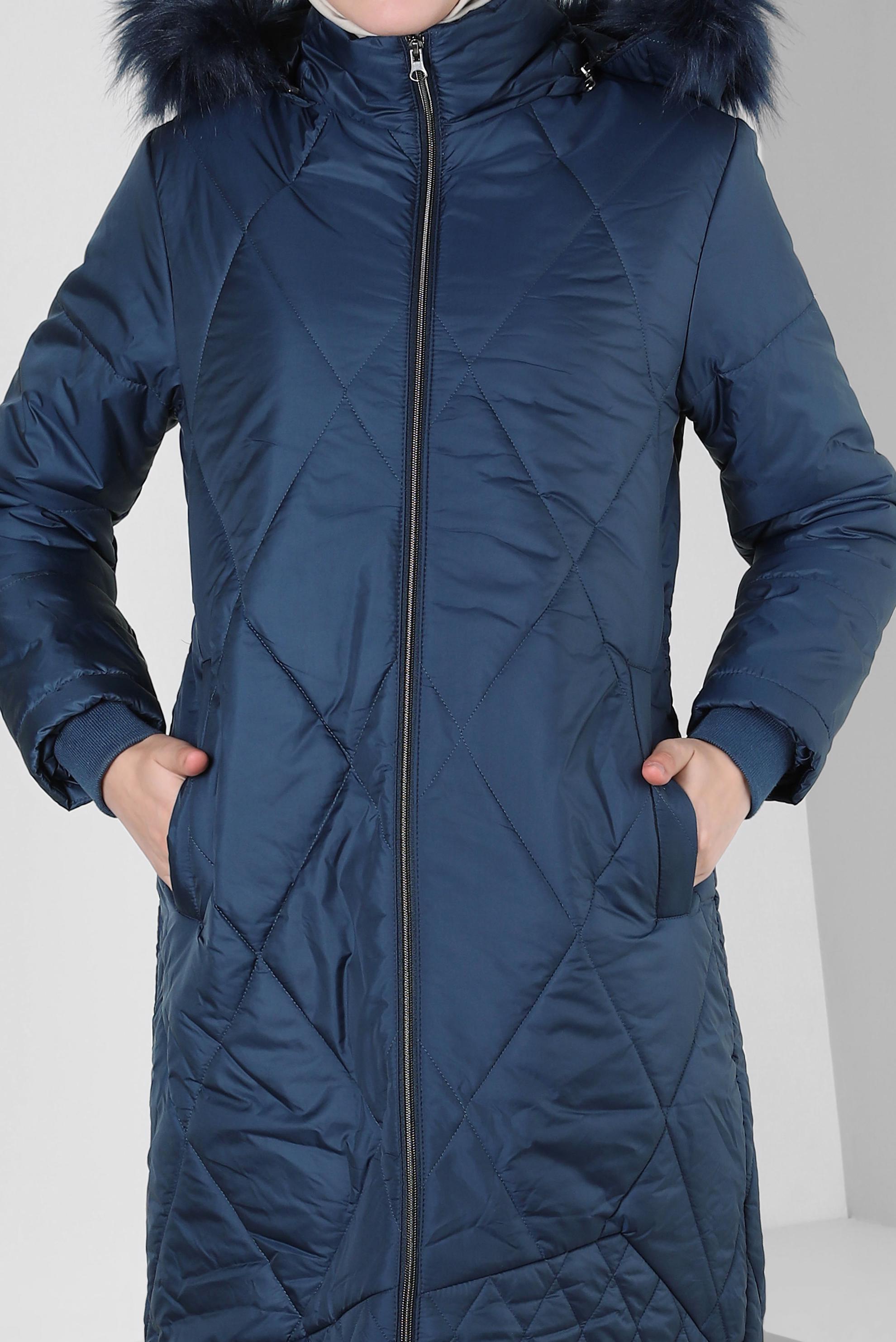 Vêtements hijab BLEU MARINE DOUDOUNE À CAPUCHE 90420