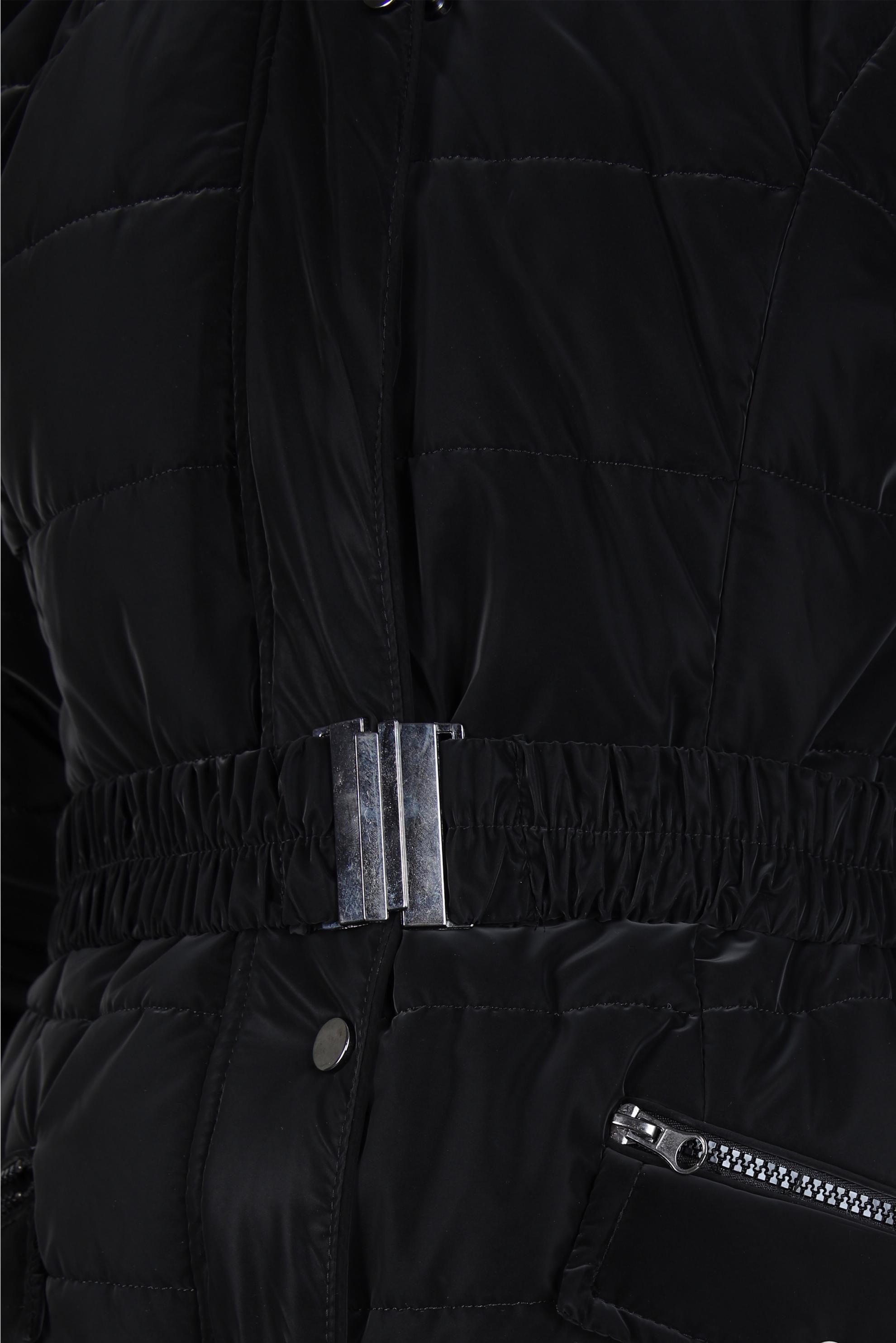 Tesettür giyim SİYAH KAPÜŞONLU KEMERLİ MANTO 90433