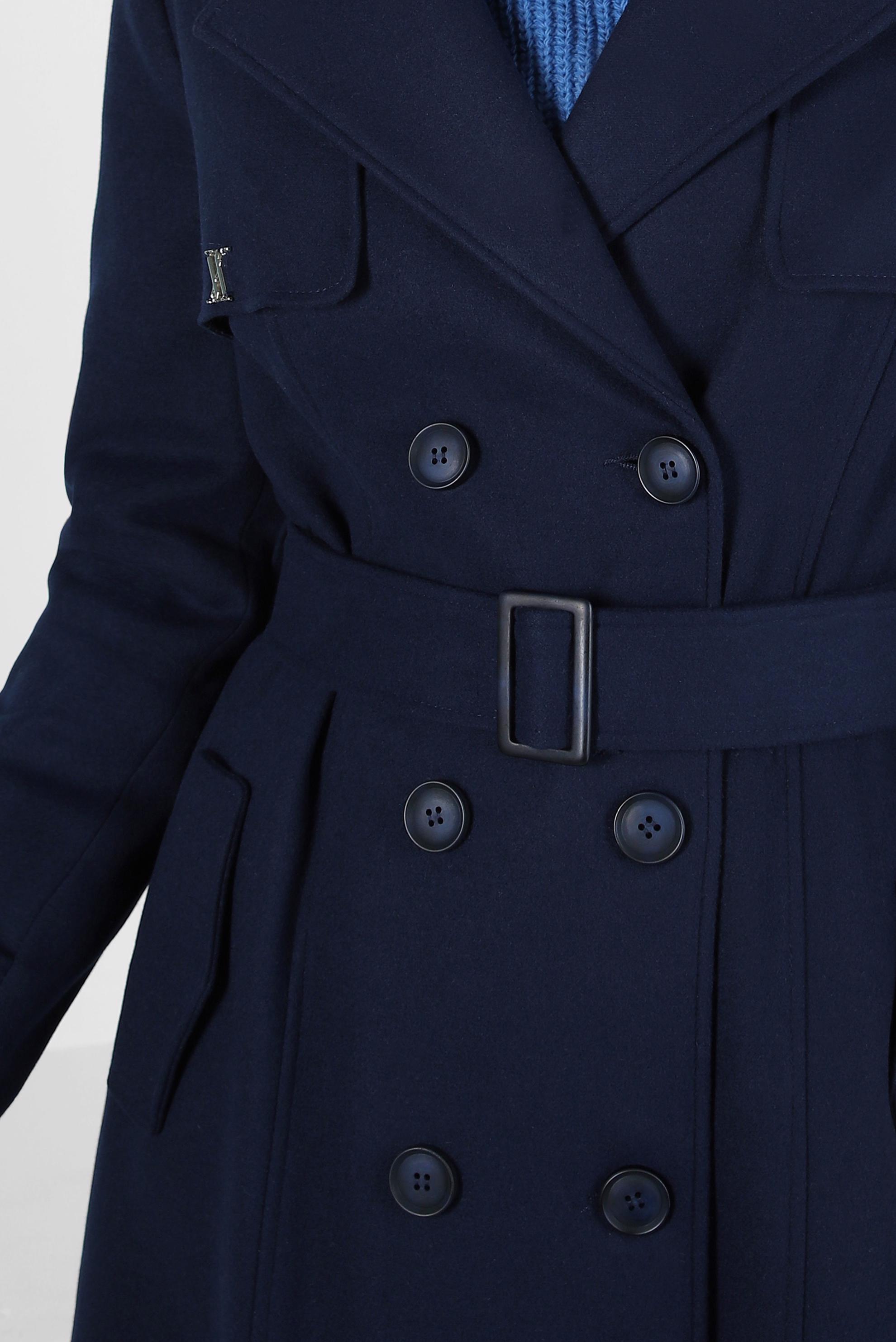 Vêtements hijab BLEU MARINE MANTEAU CEINTURE 90438