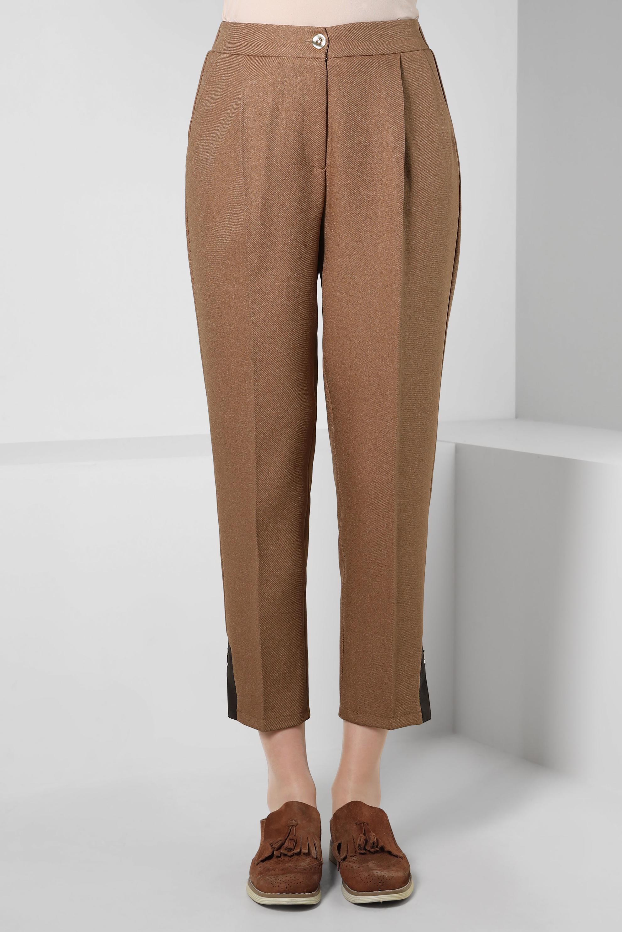 Tesettür giyim KAHVE HAVUÇ KESİM PANTOLON 70603