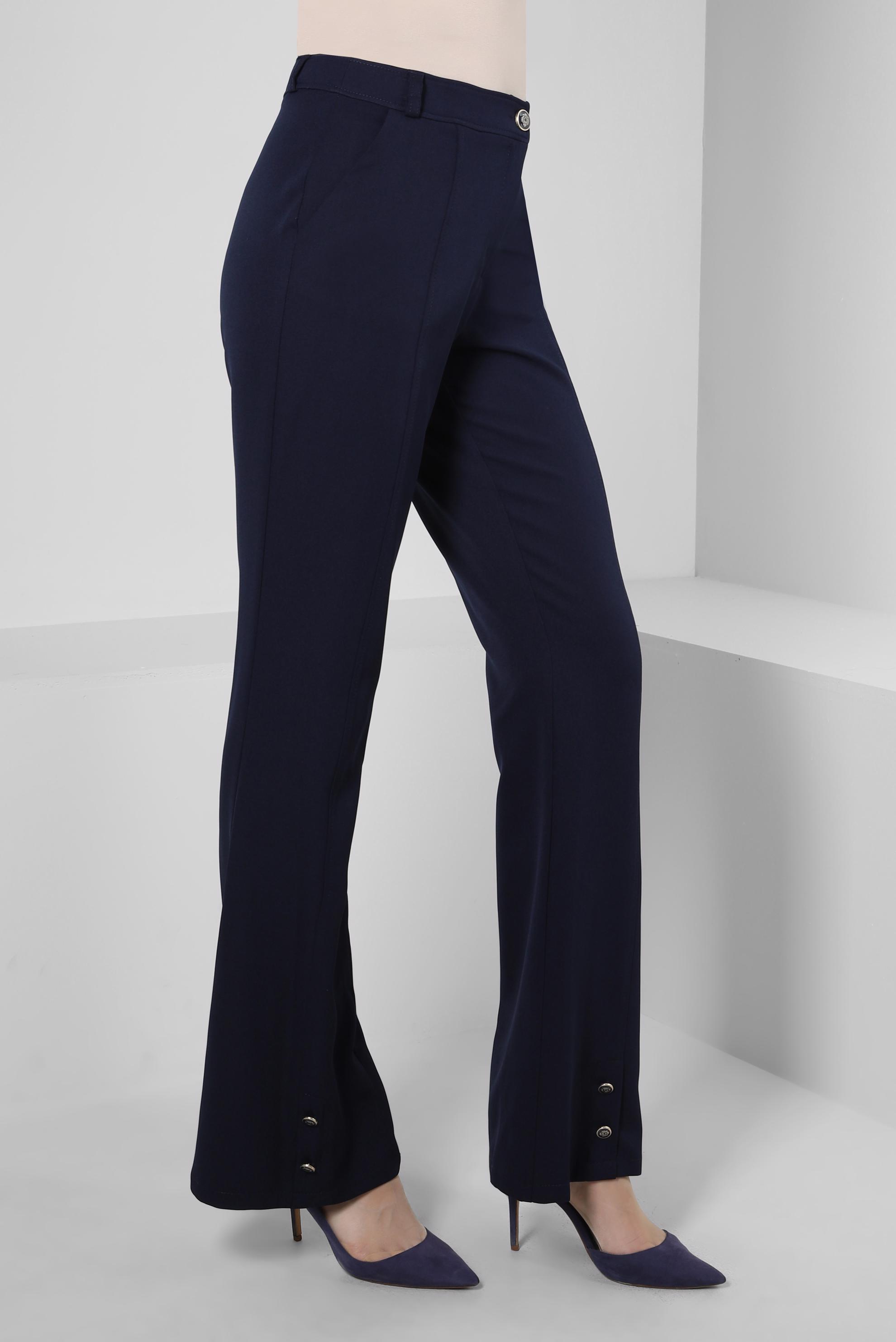 Tesettür giyim LACİVERT İSPANYOL PAÇA PANTOLON 70605