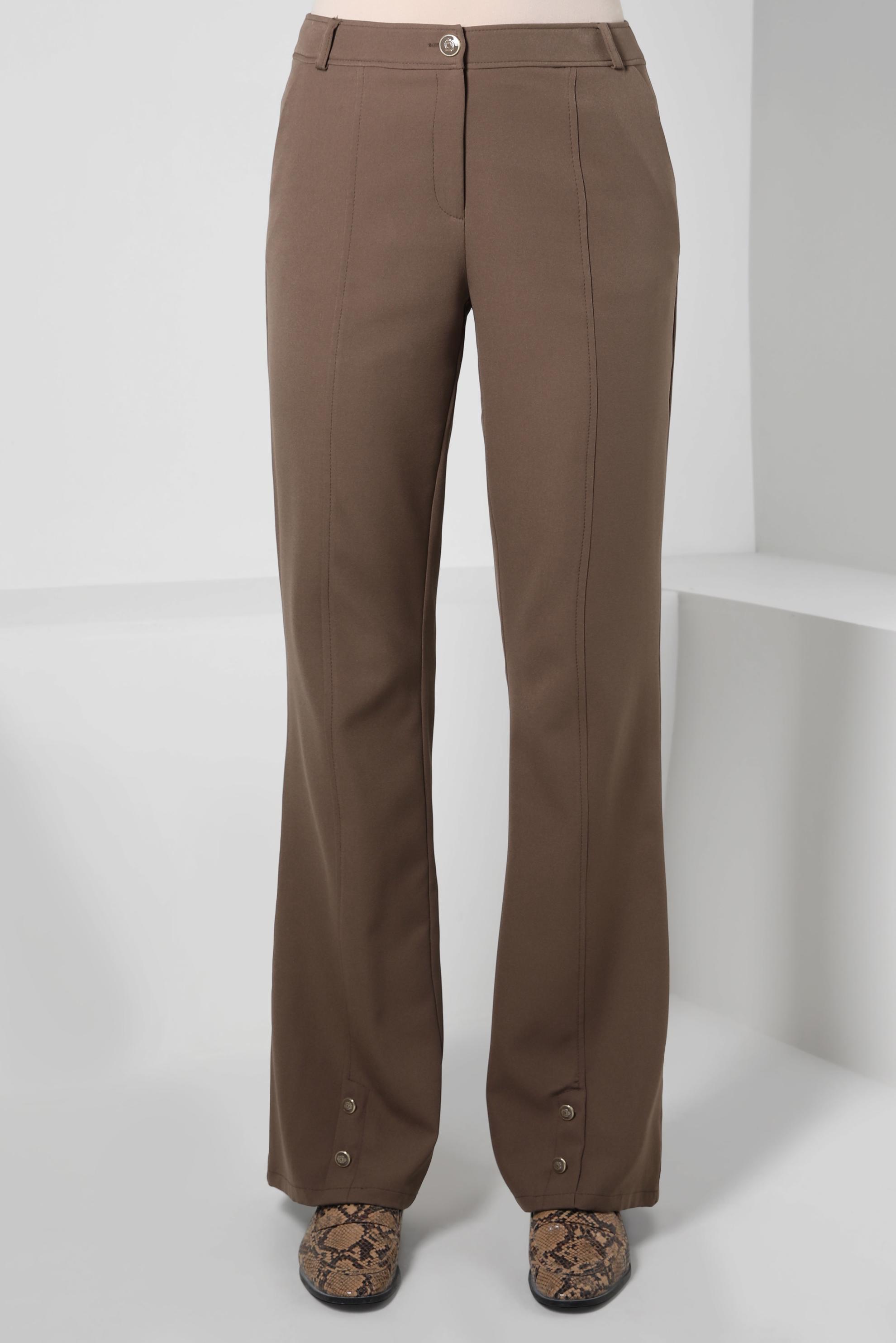 Tesettür giyim VİZON İSPANYOL PAÇA PANTOLON 70605