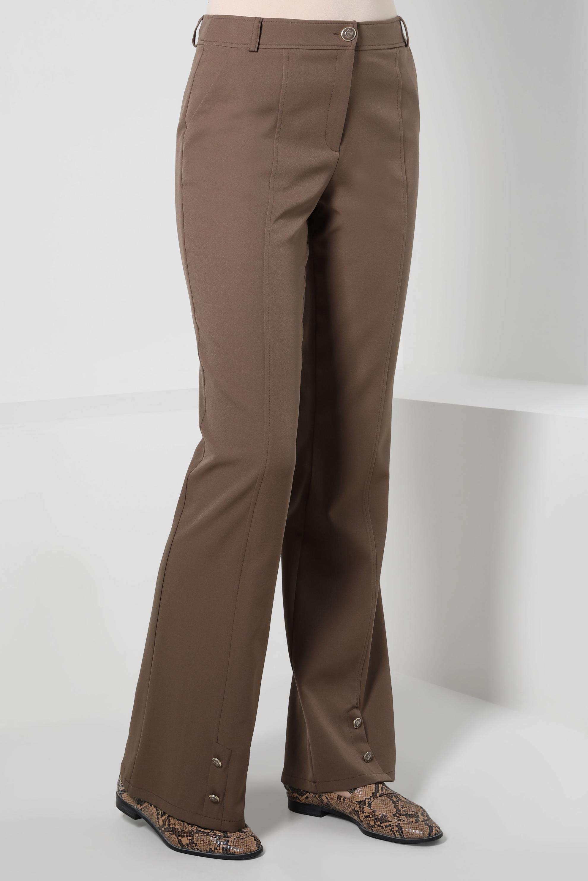 Tesettür giyim VİZON İSPANYOL PAÇA PANTOLON 70605