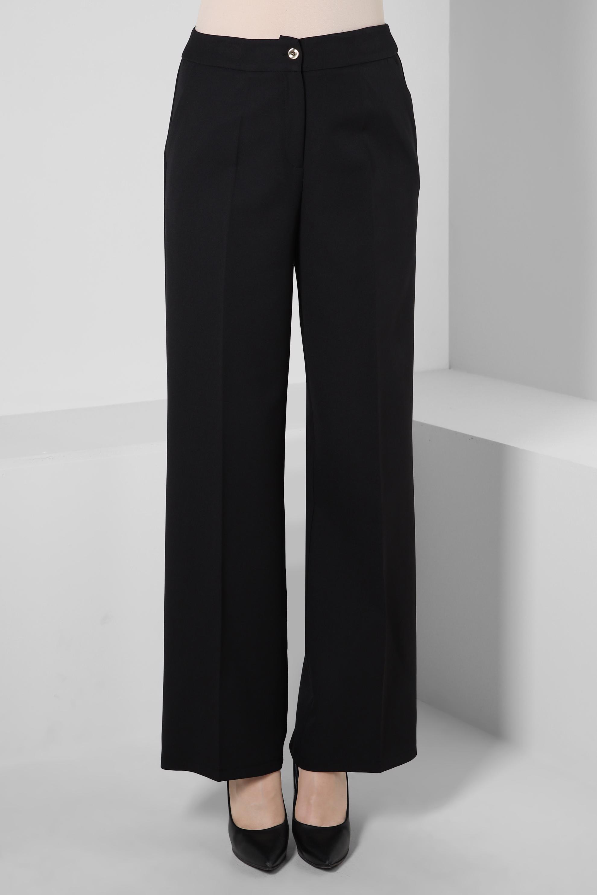 Tesettür giyim SİYAH GENİŞ PAÇA PANTOLON 70606