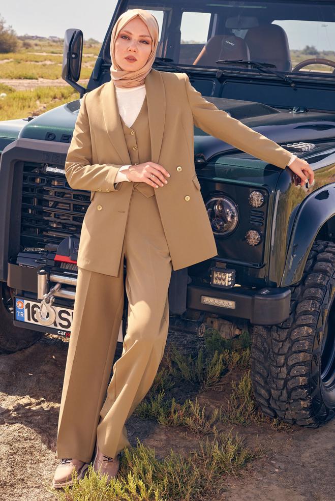 Tesettür giyim  GENİŞ PAÇA PANTOLON 70606 - ALVİNA