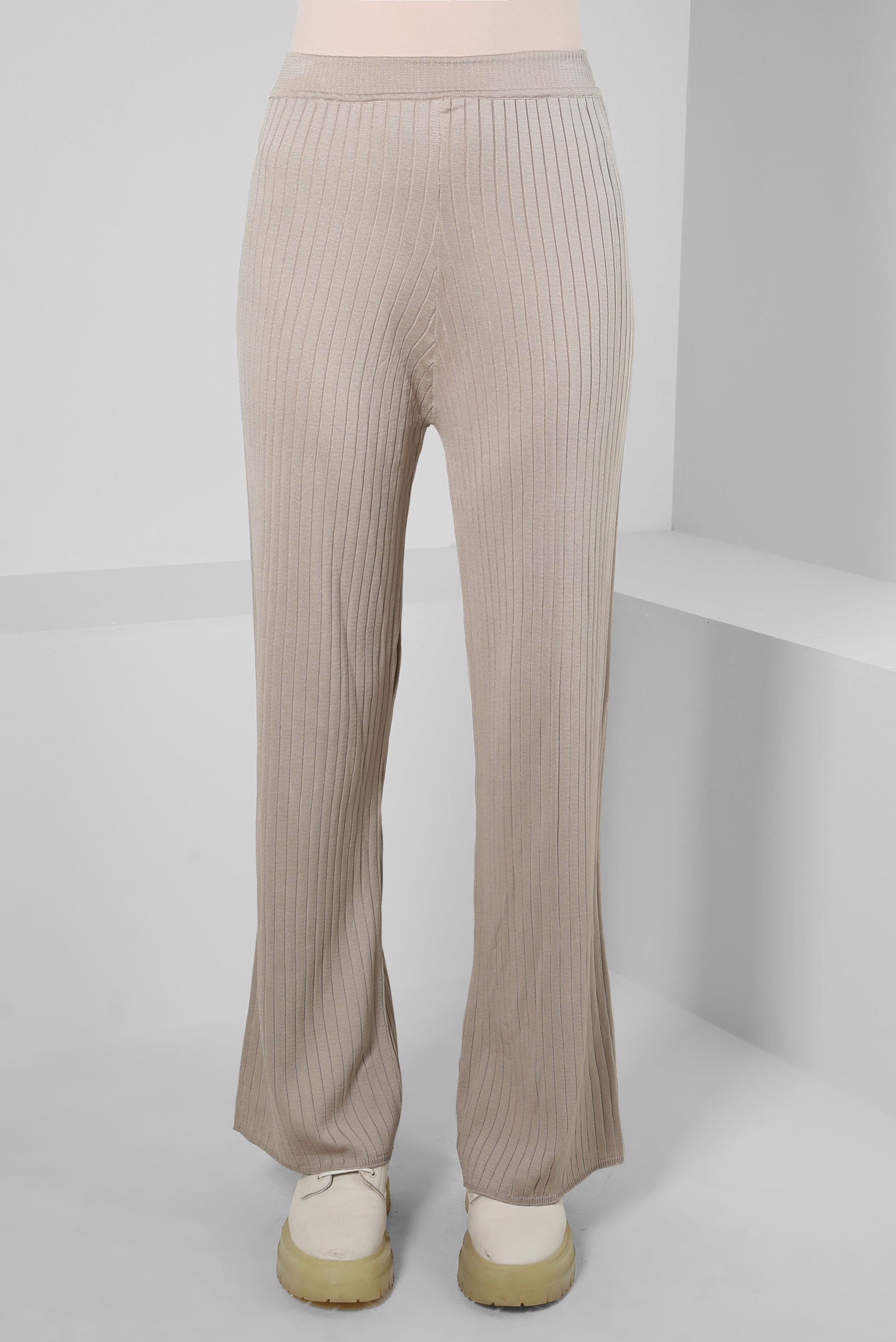 Vêtements hijab BEIGE PANTALON EN MAILLE 70608