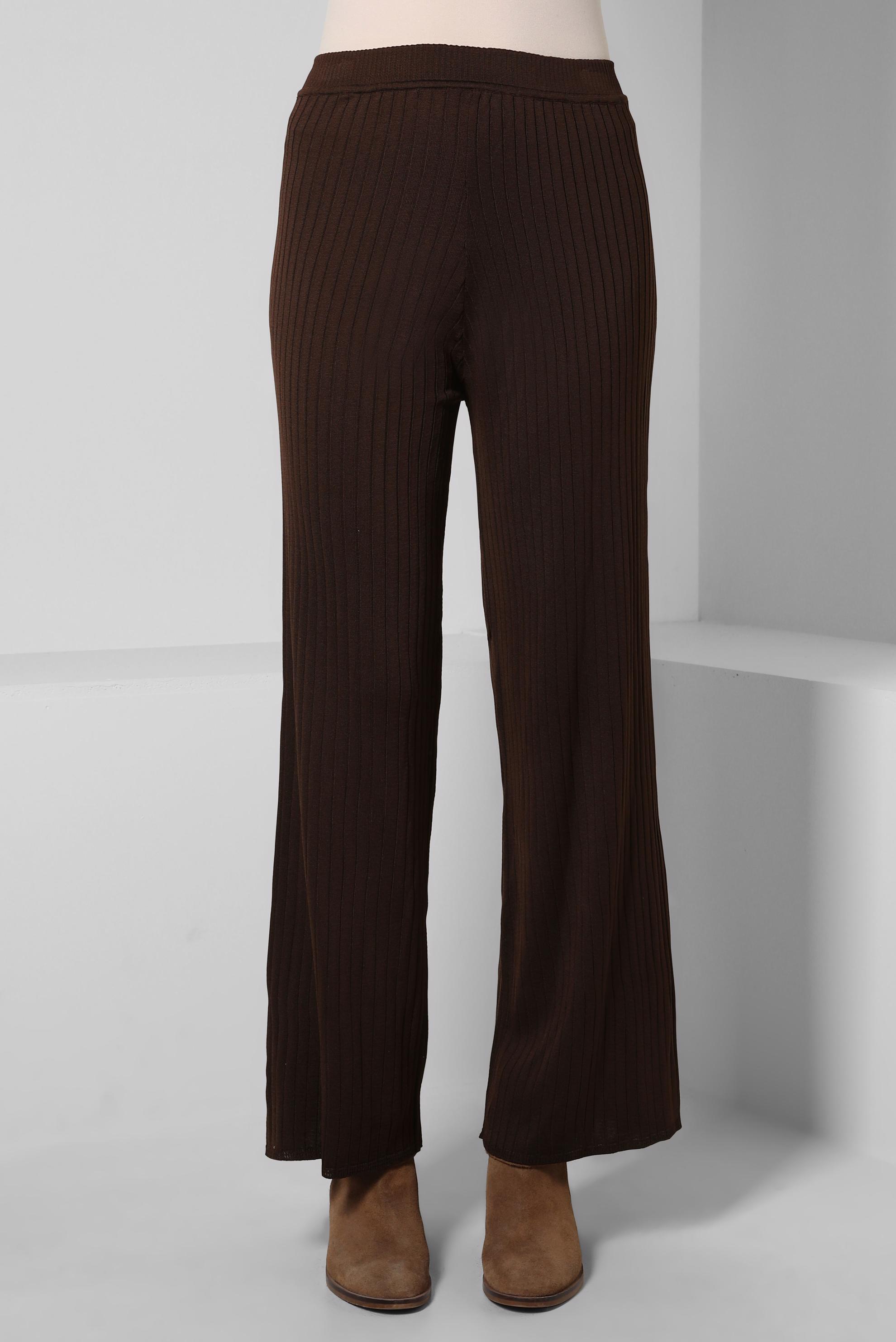 Vêtements hijab BRUN PANTALON EN MAILLE 70608