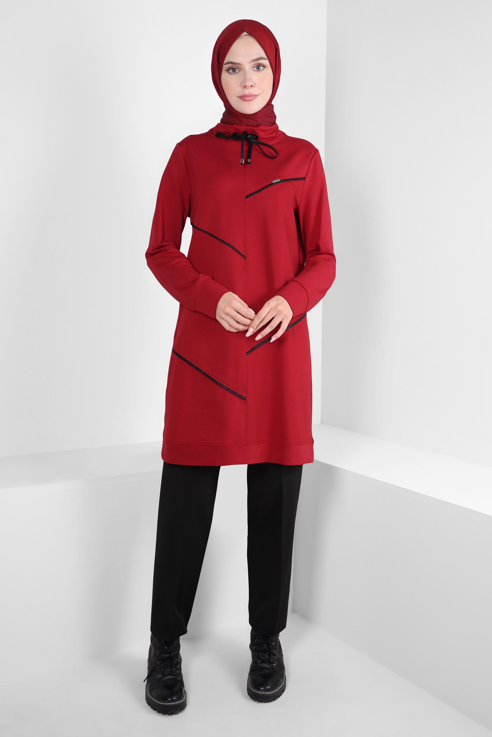 Vêtements hijab NOIR PANTALON EN TRICOT TAILLE HAUTE 70609