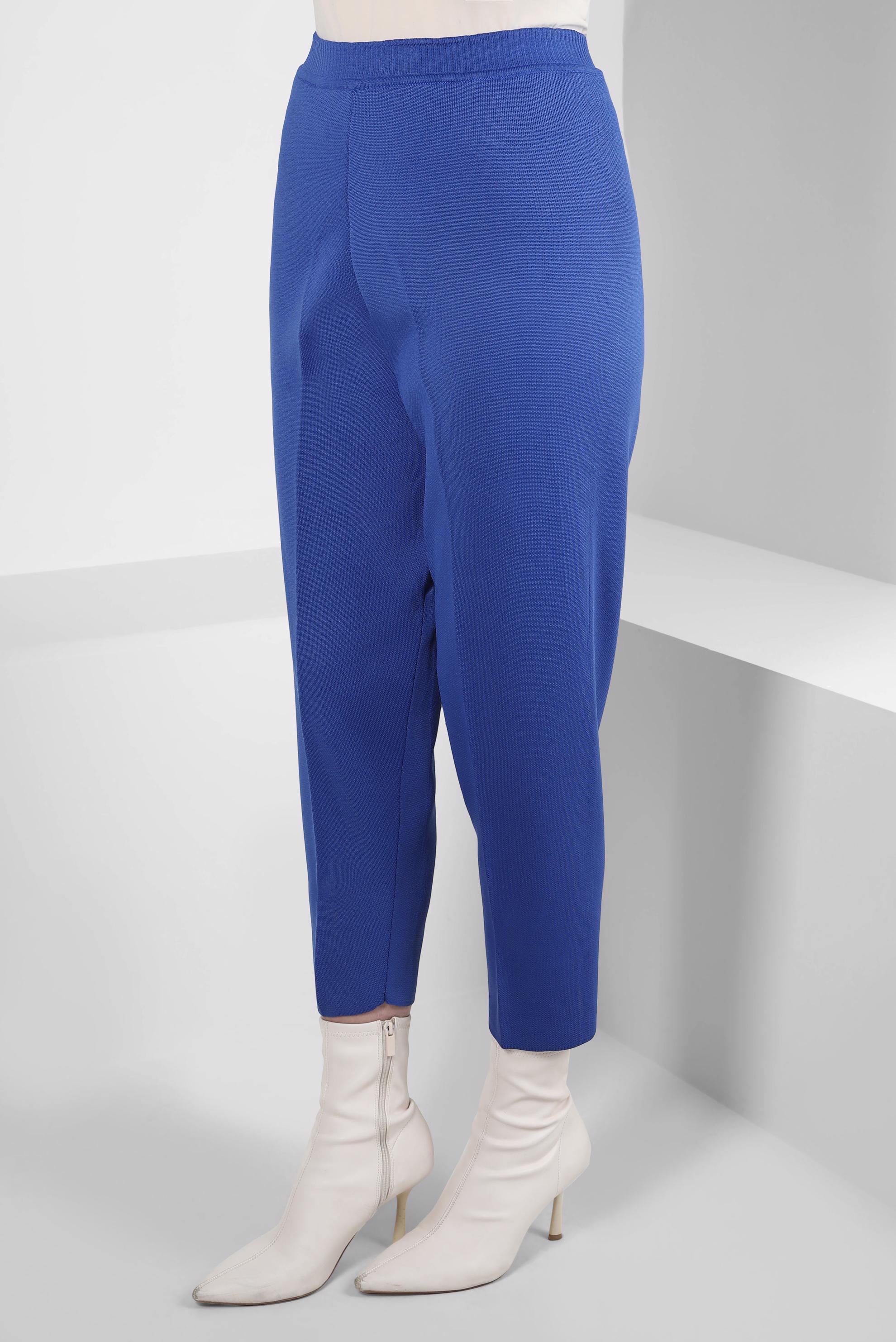 Vêtements hijab BLEU MARINE PANTALON EN TRICOT TAILLE HAUTE 70609