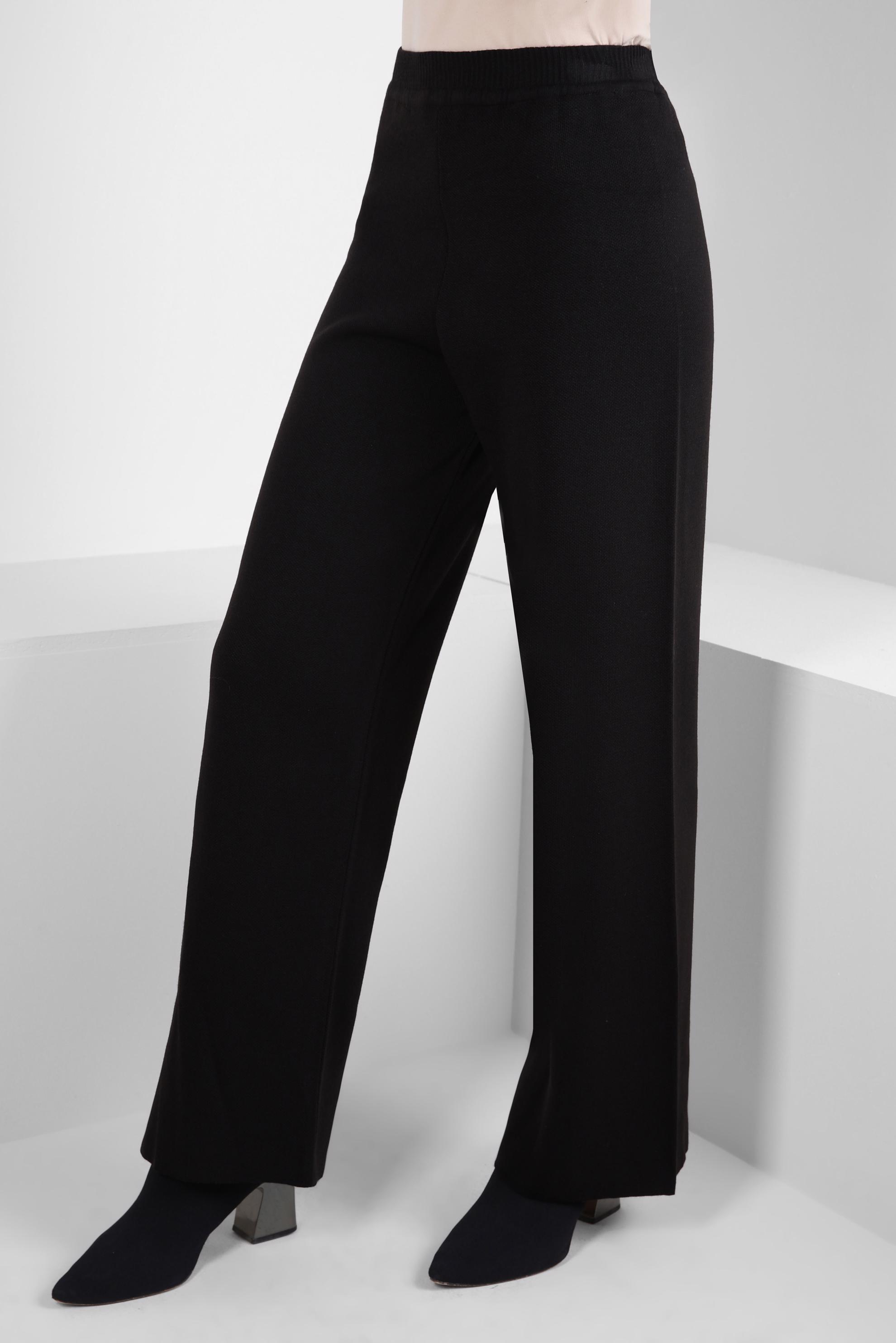 Vêtements hijab NOIR PANTALON EN MAILLE 70610