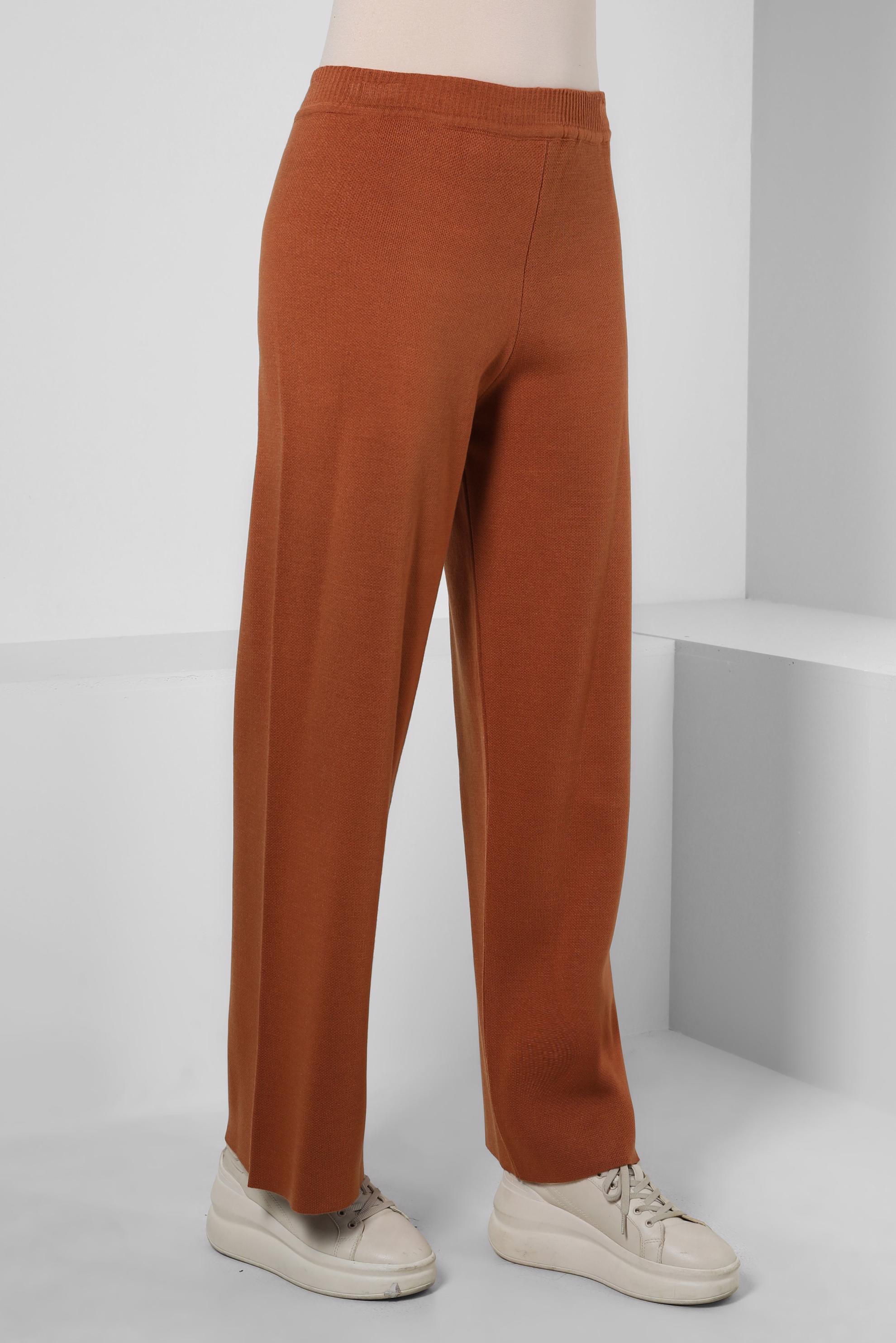 Vêtements hijab ORANGE PANTALON EN MAILLE 70610