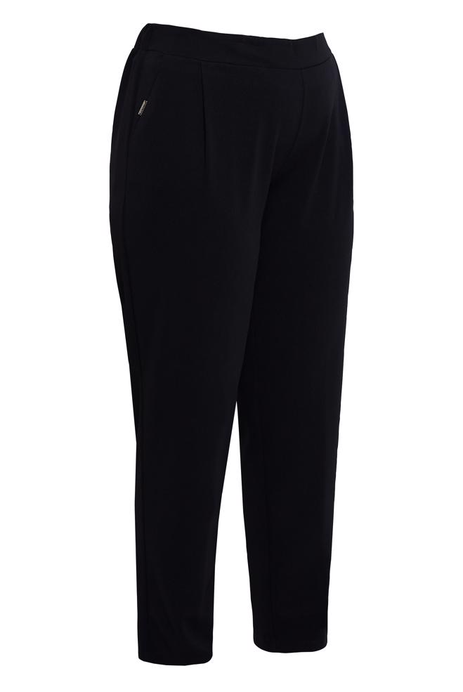 Vêtements hijab NOIR PANTALON TAILLE ÉLASTIQUE GRANDE TAILLE 70611 - ALVİNA