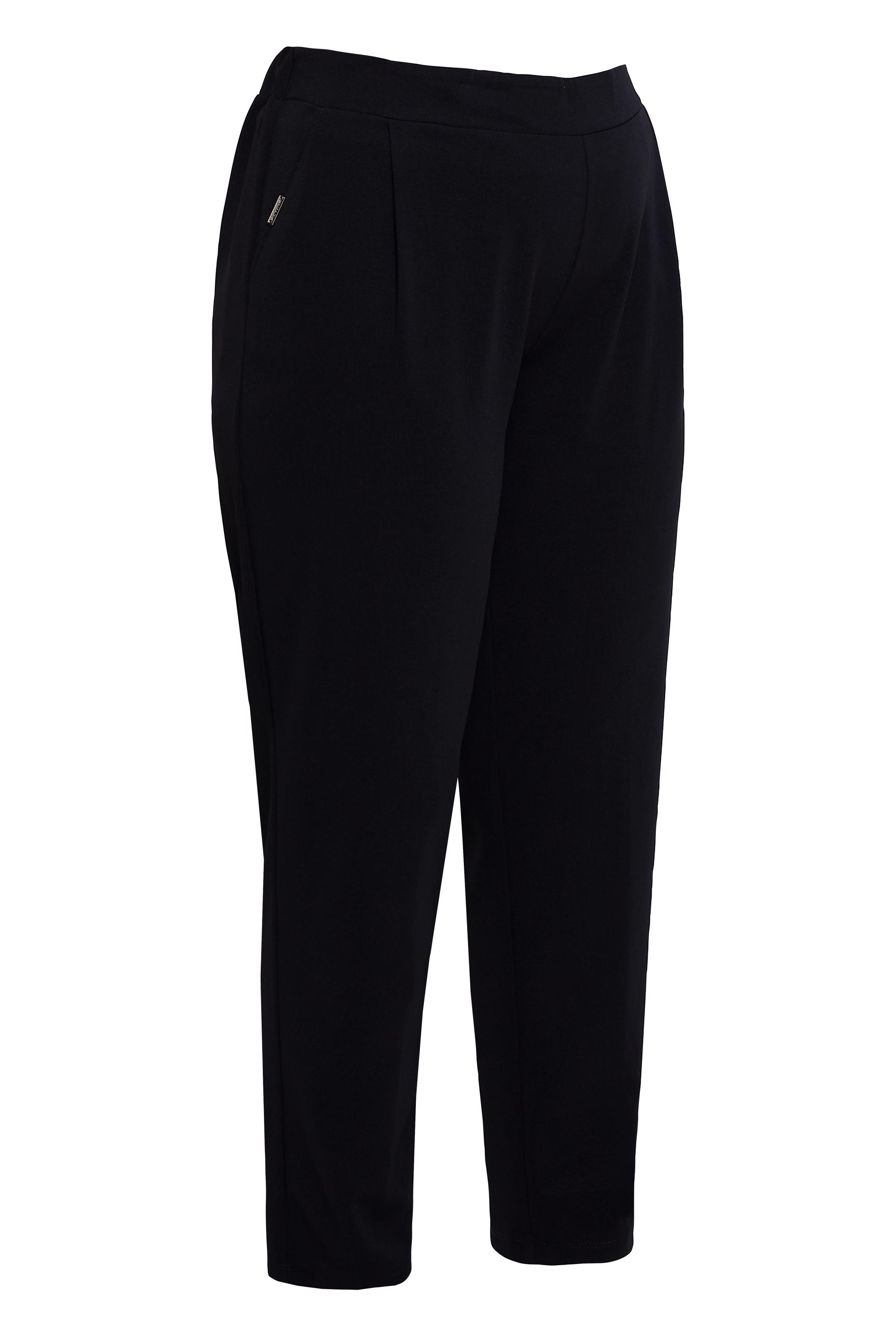 Hijab clothing BLACK ELASTIC WAIST PLUS SIZE PANTS 70611