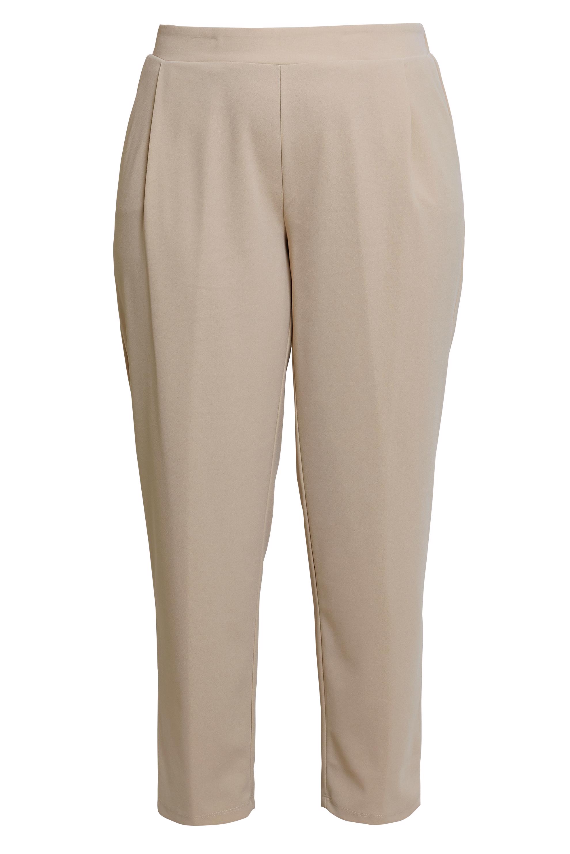 Vêtements hijab BEIGE PANTALON TAILLE ÉLASTIQUE GRANDE TAILLE 70611