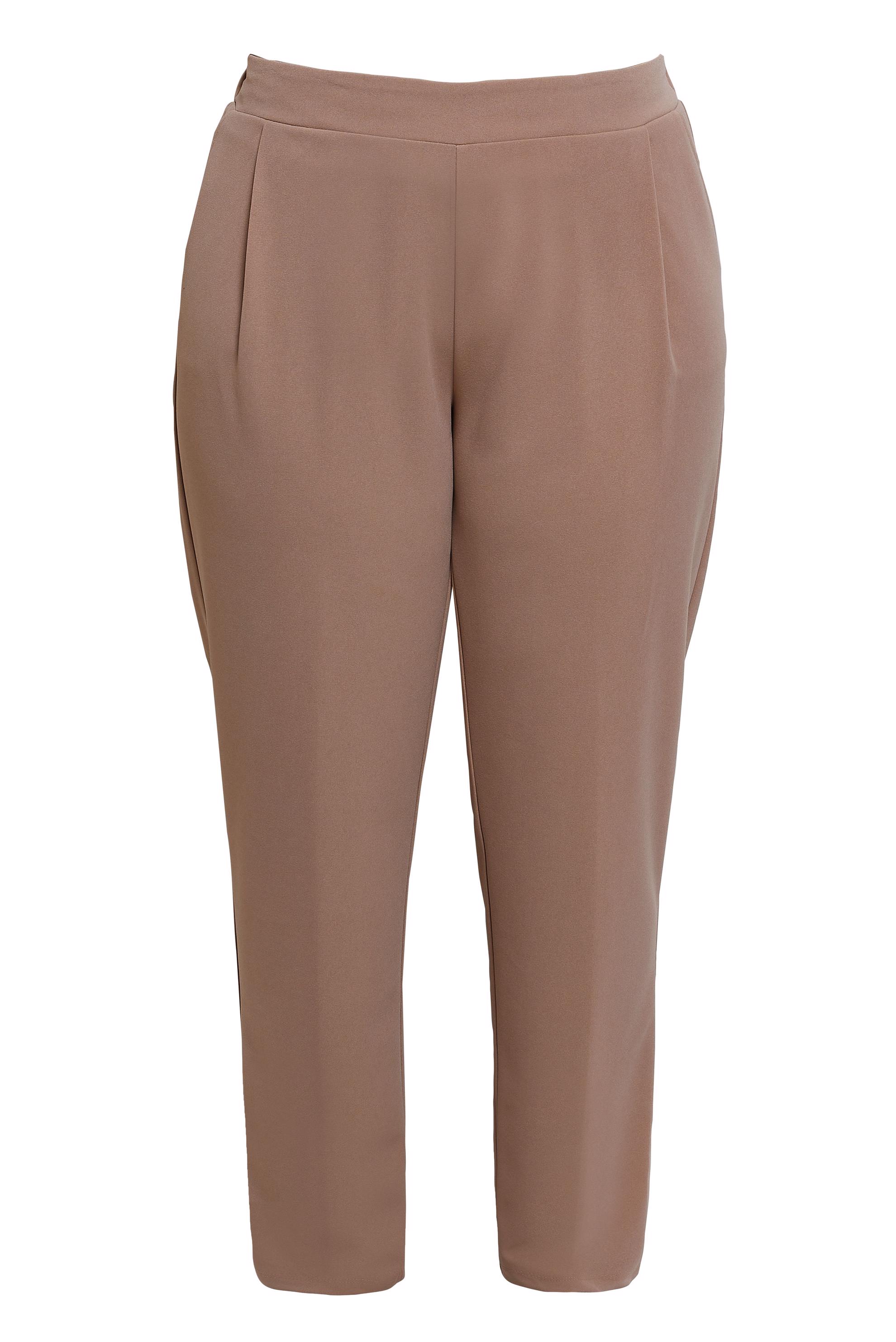 Vêtements hijab BEIGE PANTALON TAILLE ÉLASTIQUE GRANDE TAILLE 70611