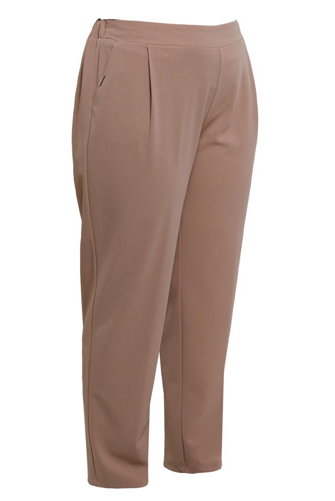 Vêtements hijab BEIGE PANTALON TAILLE ÉLASTIQUE GRANDE TAILLE 70611 - ALVİNA