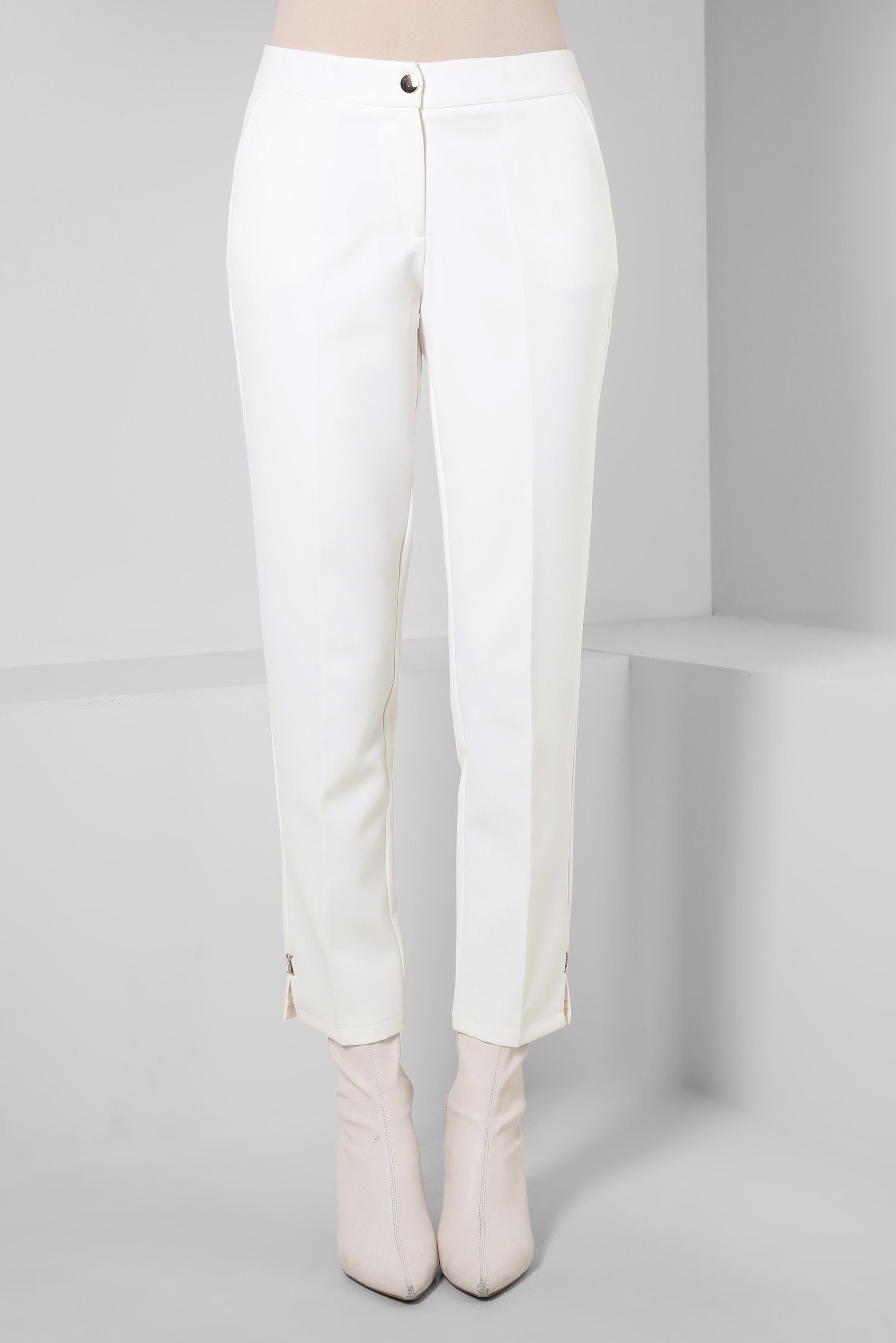 Tesettür giyim BEYAZ DAR PAÇA PANTOLON 70613