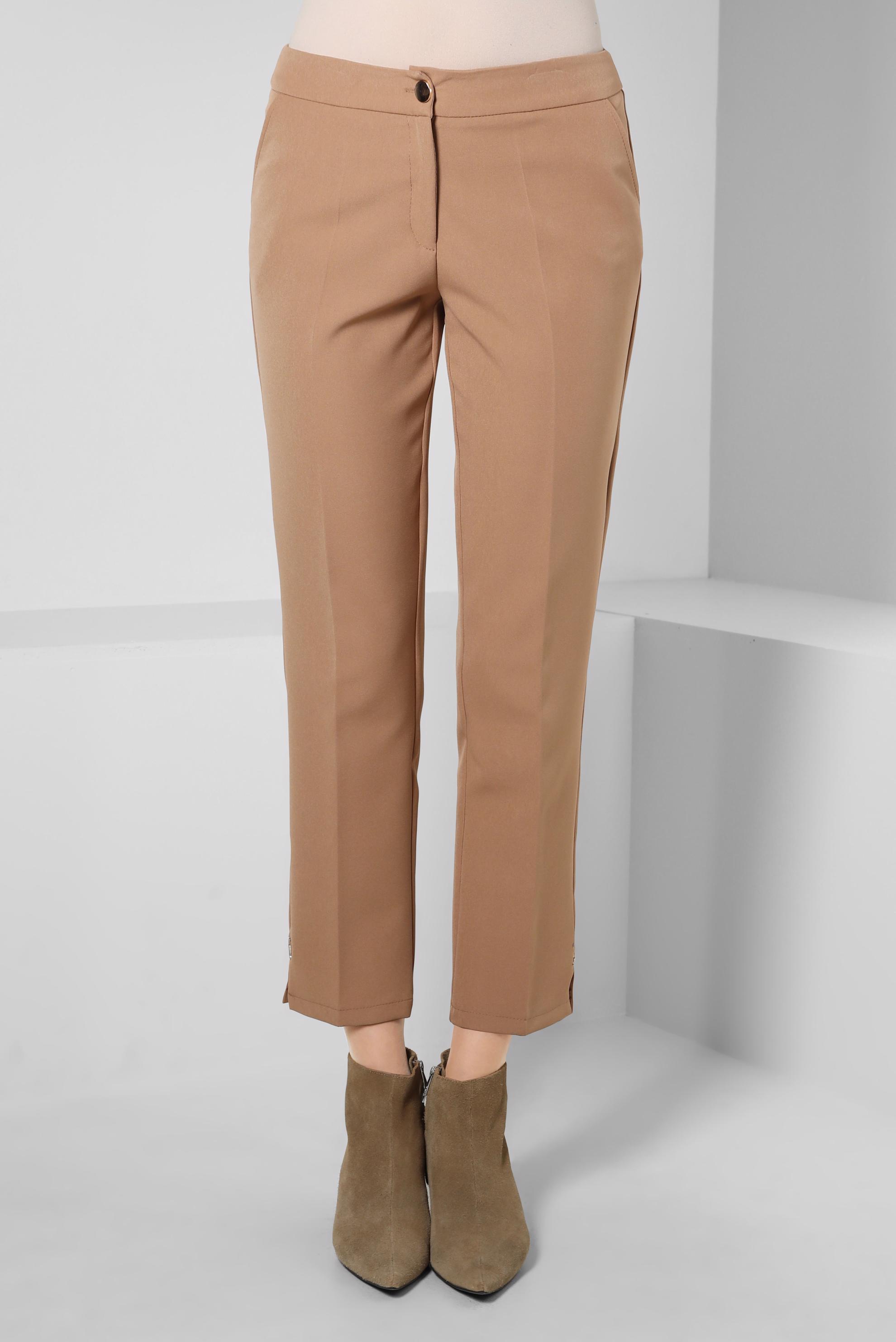 Tesettür giyim BEJ DAR PAÇA PANTOLON 70613