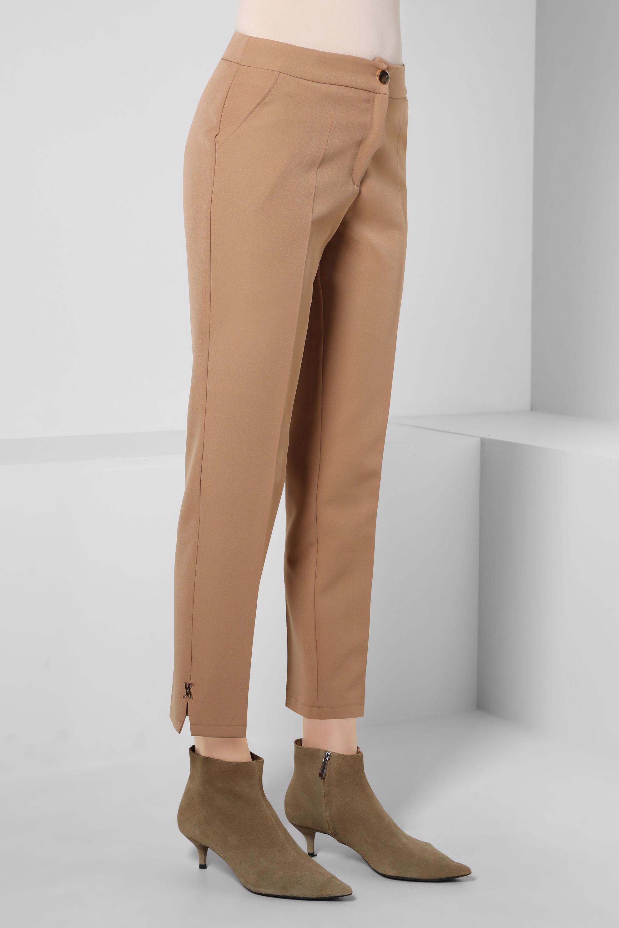 Tesettür giyim BEJ DAR PAÇA PANTOLON 70613