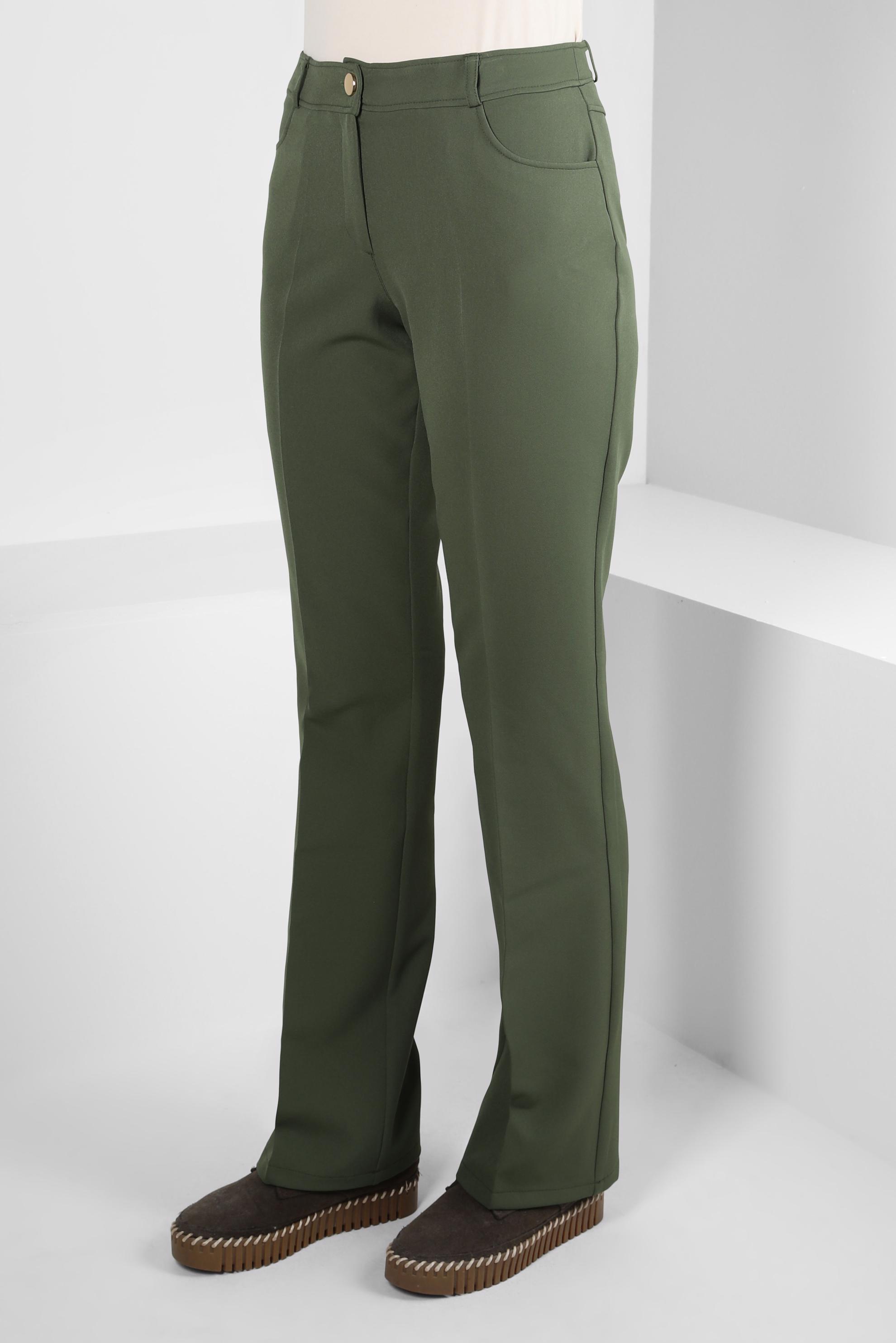 Tesettür giyim HAKİ YÜKSEK BEL PANTOLON 70614