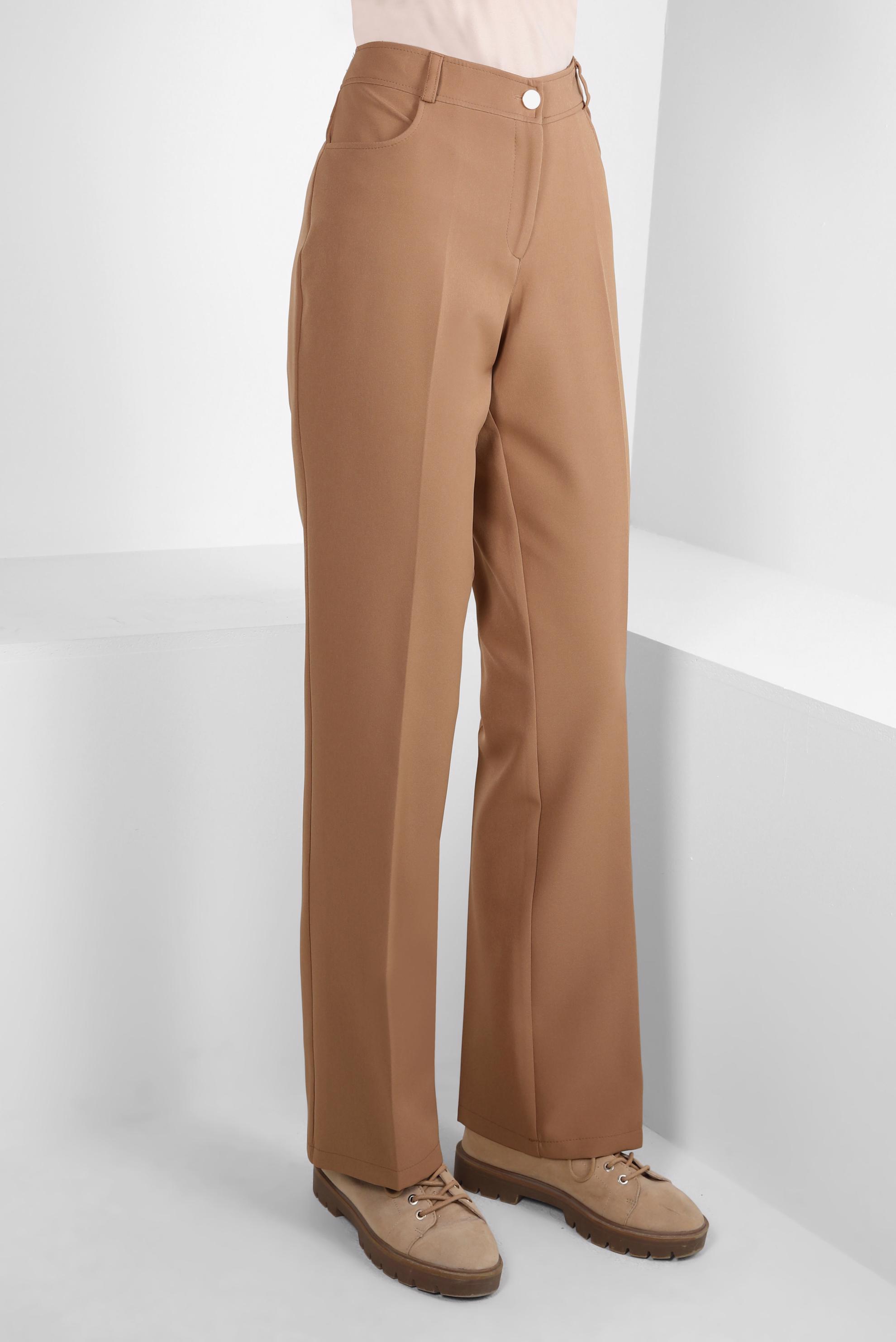 Vêtements hijab BRUN PANTALON TAILLE HAUTE 70614