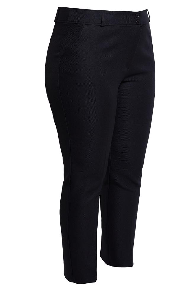 Vêtements hijab NOIR PANTALON SKINNY GRANDE TAILLE 70615 - ALVİNA