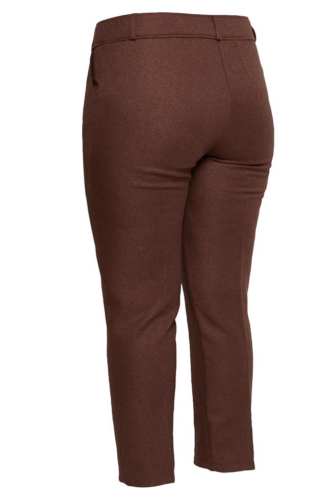 Vêtements hijab BRUN PANTALON SKINNY GRANDE TAILLE 70615 - ALVİNA