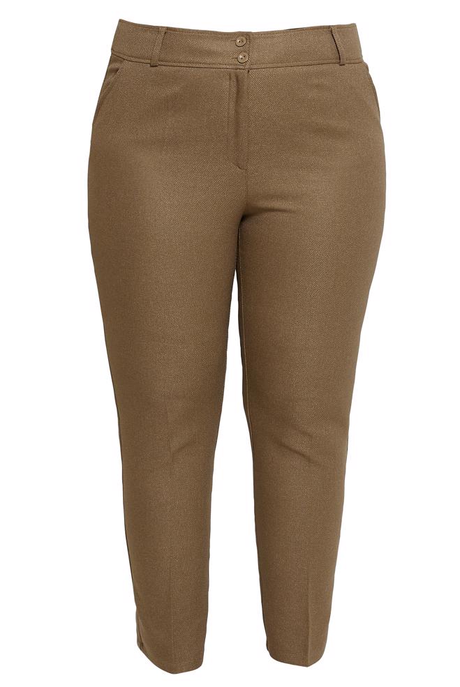 Vêtements hijab BRUN PANTALON SKINNY GRANDE TAILLE 70615 - ALVİNA