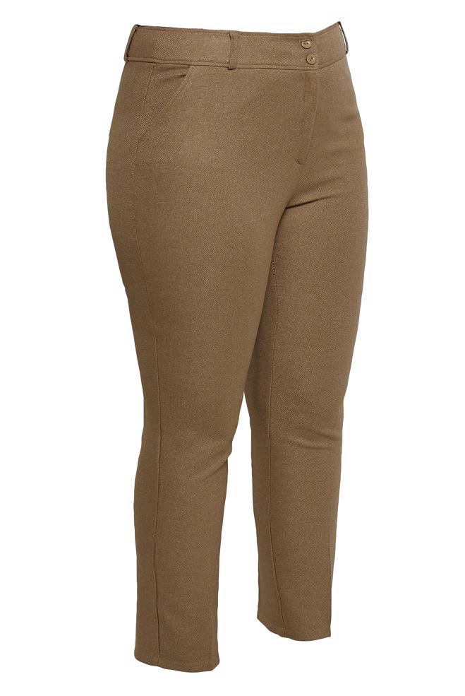 Vêtements hijab BRUN PANTALON SKINNY GRANDE TAILLE 70615 - ALVİNA