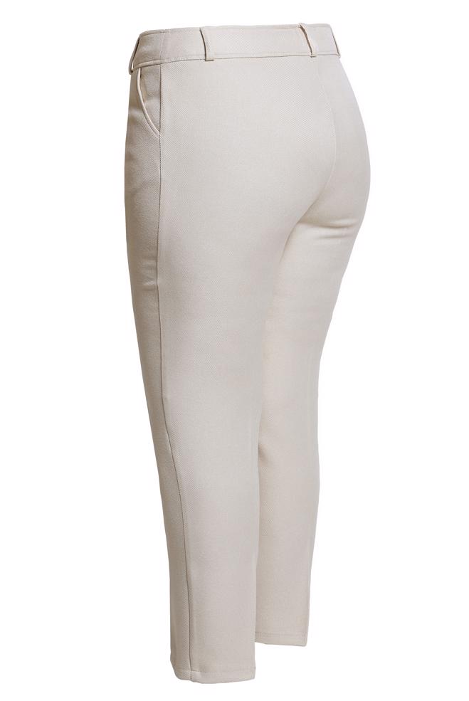 Vêtements hijab ÉCRUE PANTALON SKINNY GRANDE TAILLE 70615 - ALVİNA