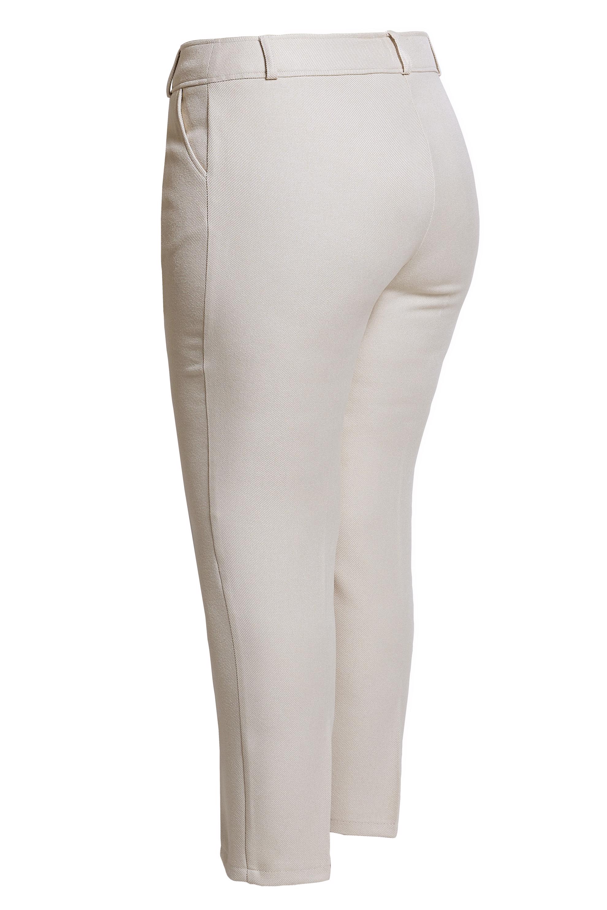 Tesettür giyim EKRU DAR PAÇA BÜYÜK BEDEN PANTOLON 70615