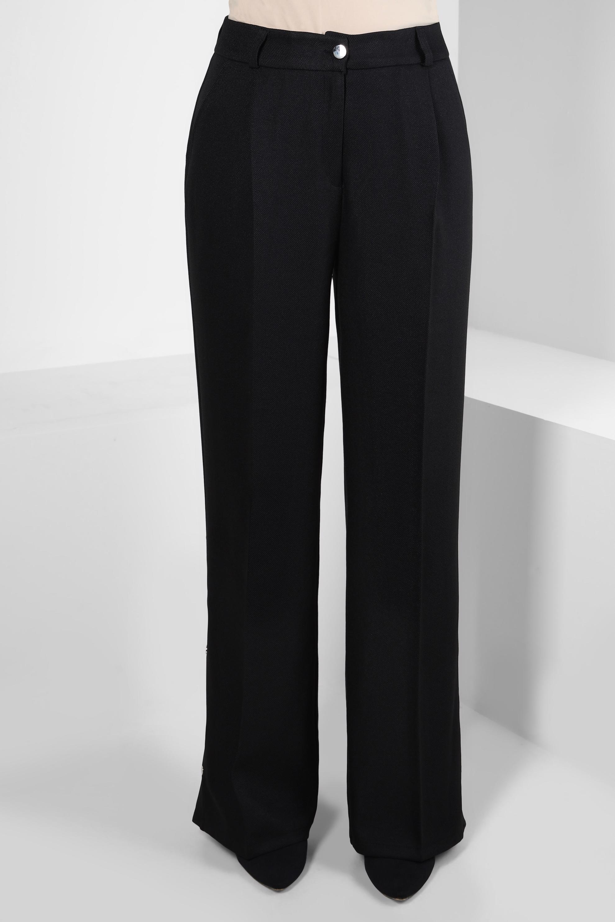 Tesettür giyim SİYAH GENİŞ PAÇA PANTOLON 70616