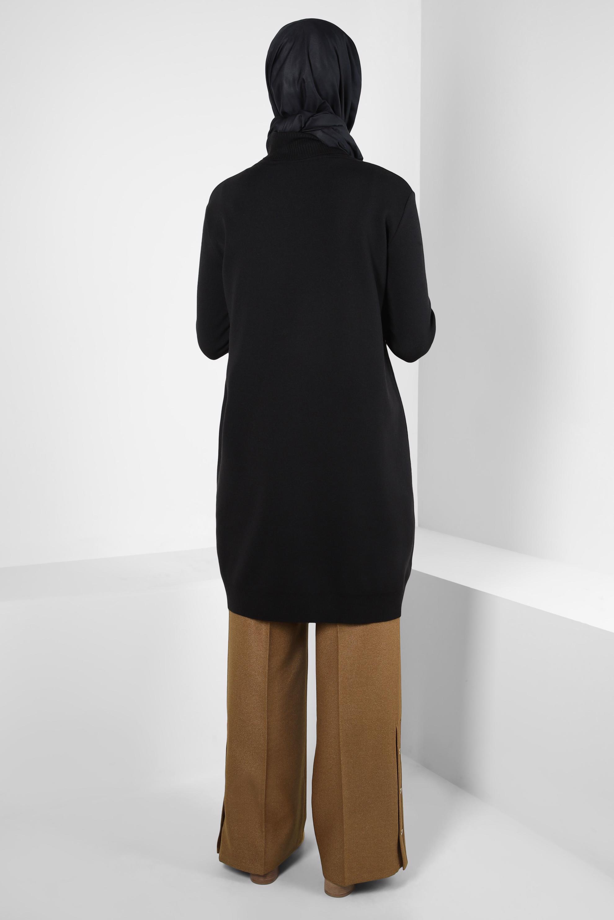 Tesettür giyim SARI GENİŞ PAÇA PANTOLON 70616